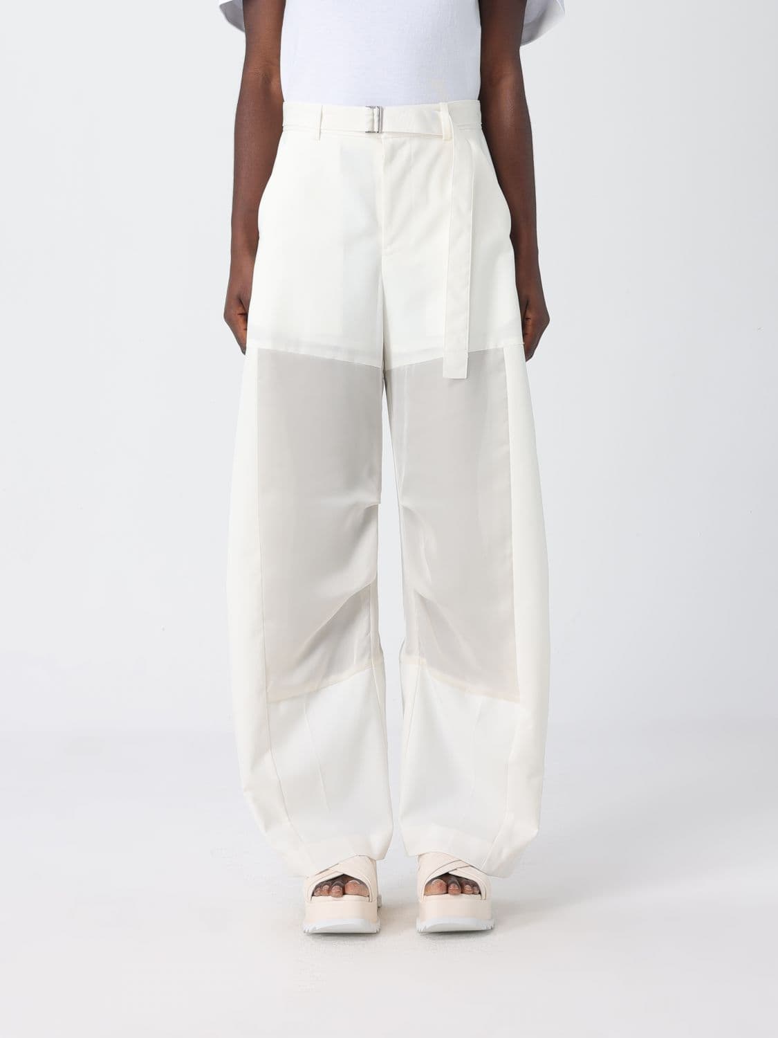 Sacai Mesh Wide-Leg Trousers · 2