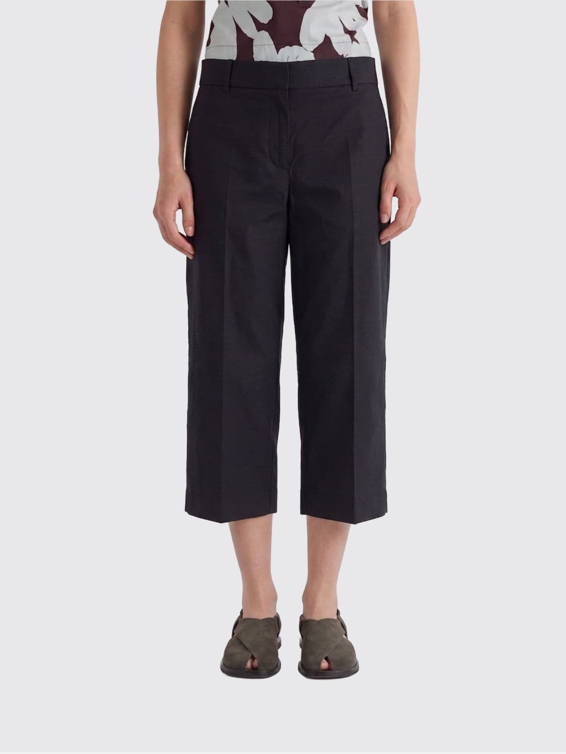 Meimeij Cotton Cropped Trousers · 38