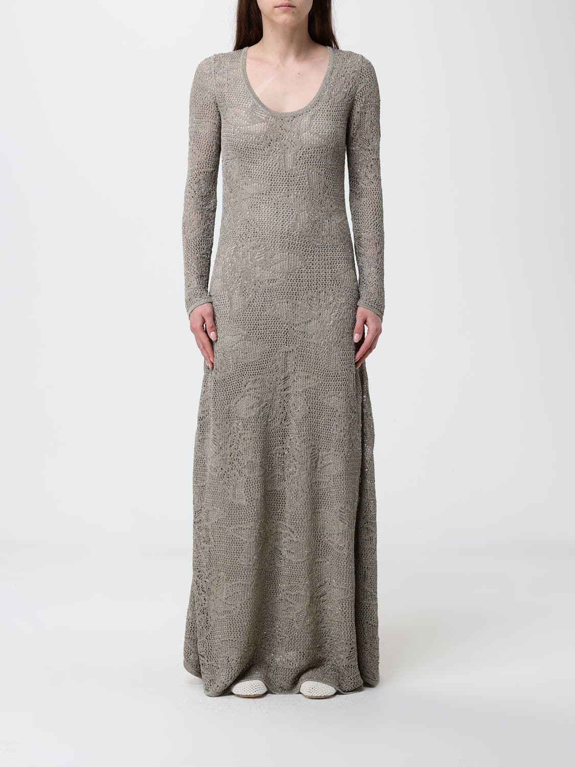 Fabiana Filippi Long Knit Dress with Sequins