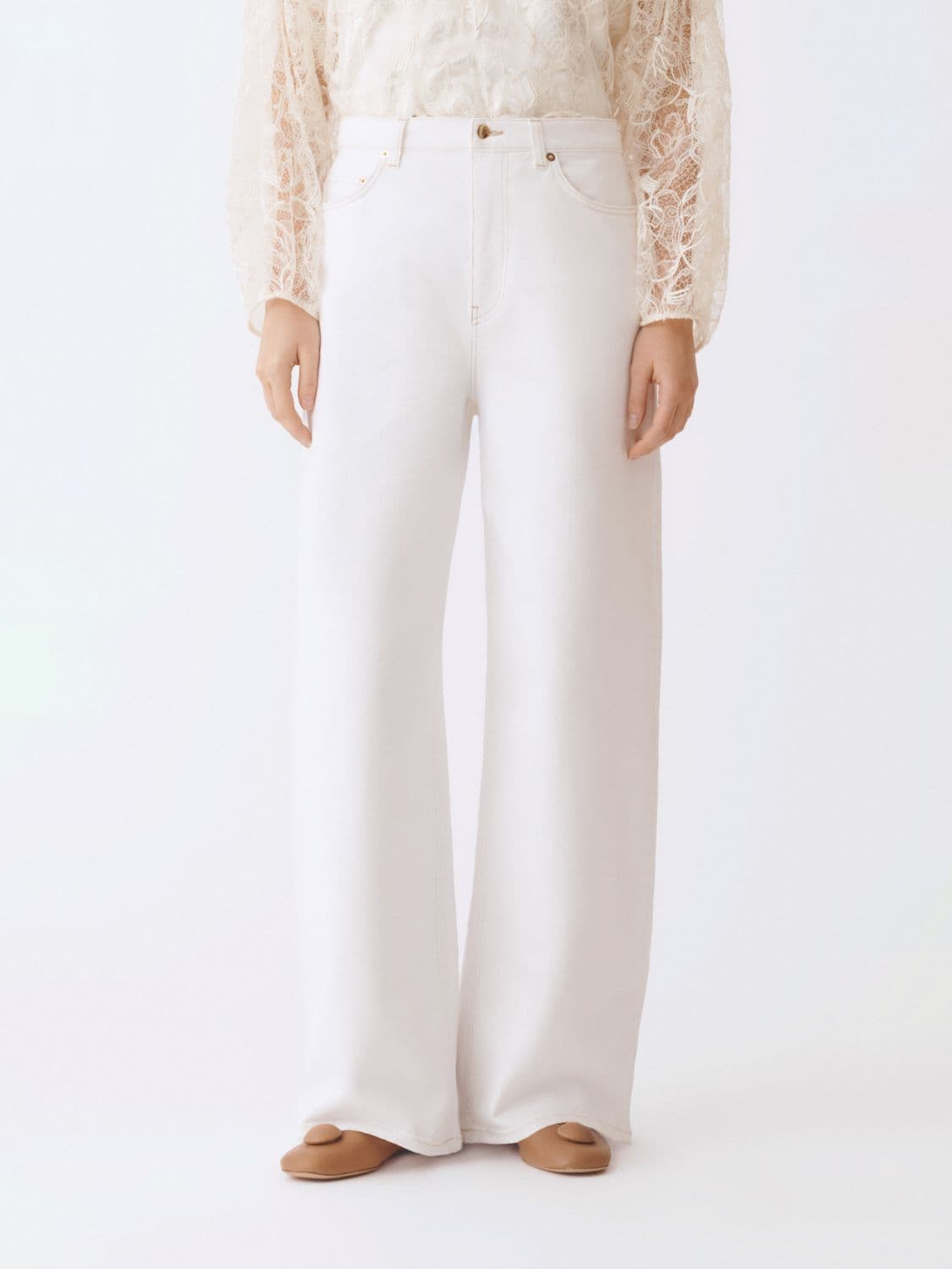 Fabiana Filippi Denim Wide-Leg Jeans · 40