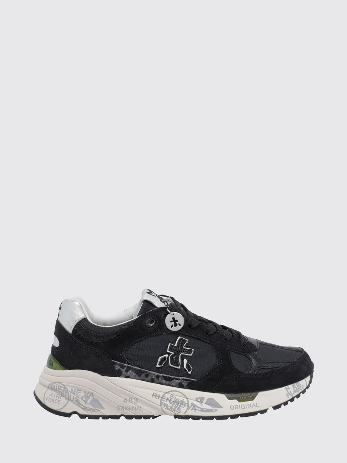 Premiata Mased Suede and Nylon Sneakers