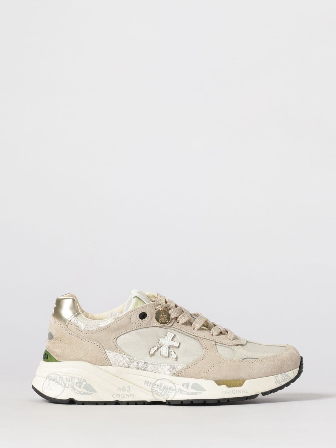 Premiata Mased Suede and Nylon Sneakers
