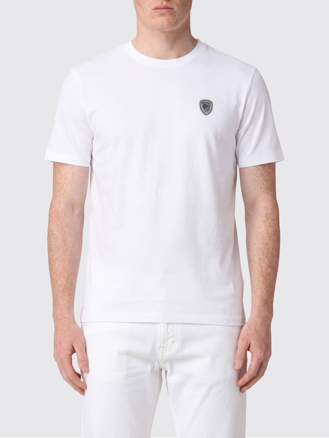 Blauer T-shirt men · L
