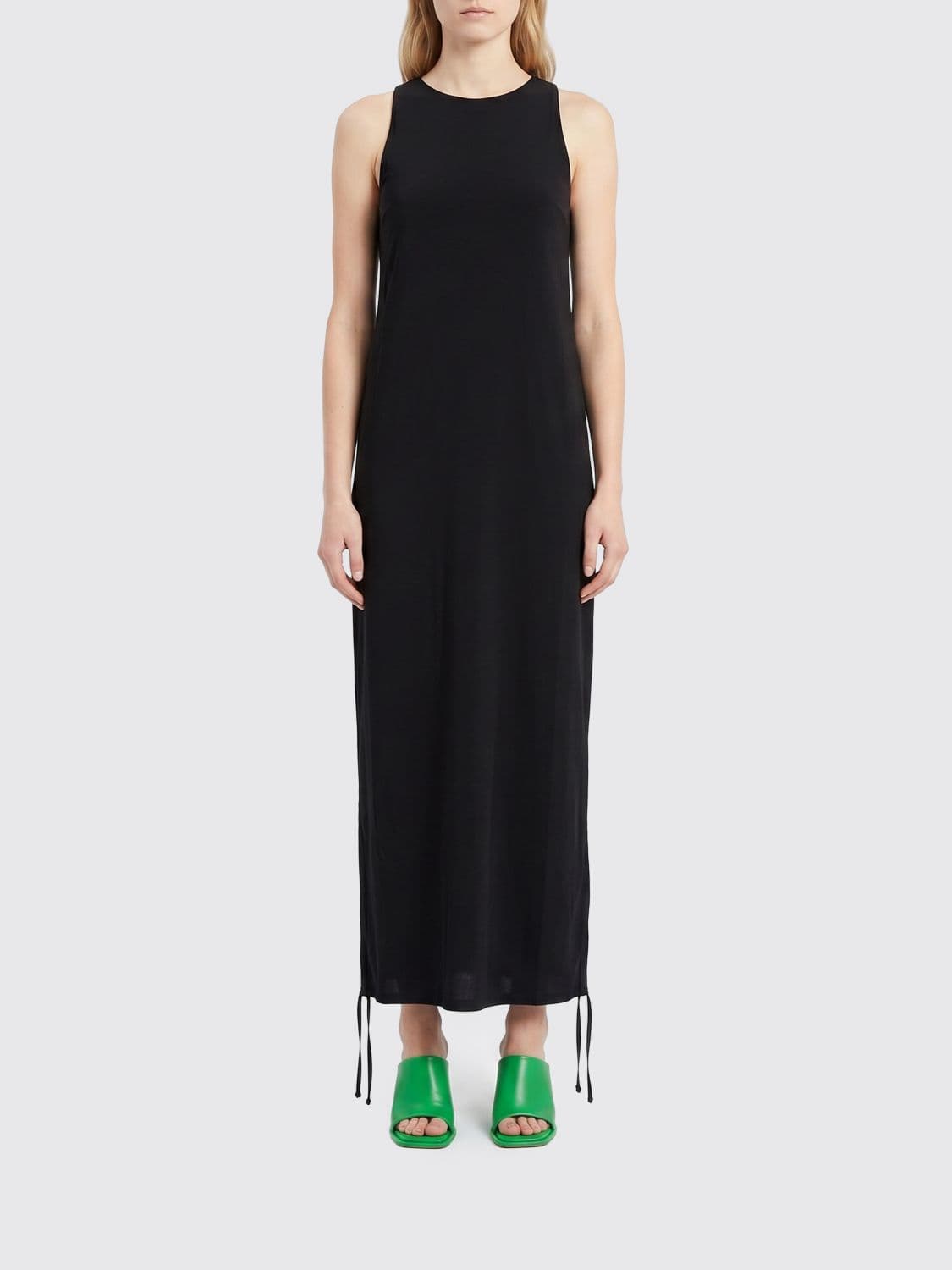 Y-3 Racer Cinch Midi Dress in Recycled Stretch Fabric
