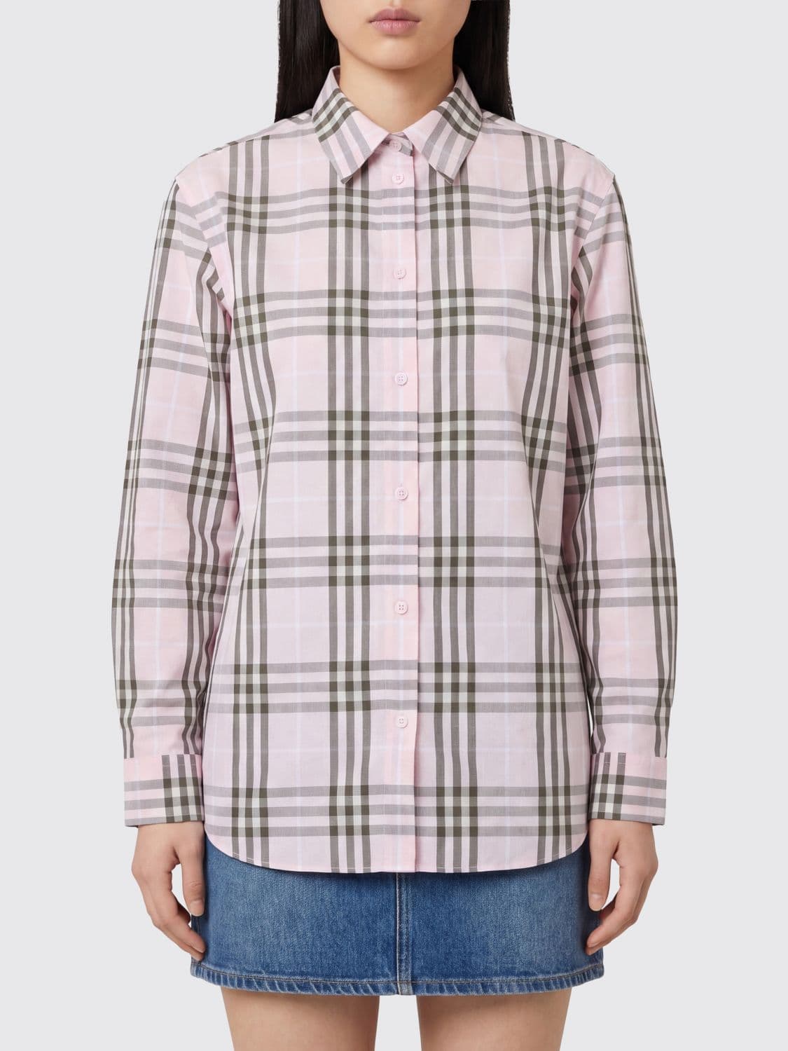 Burberry Cotton Shirt with Vintage Check Pattern