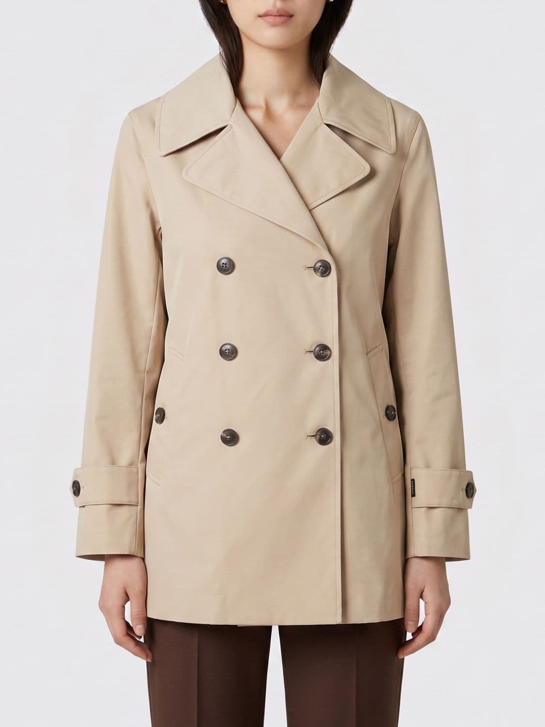 Save The Duck Double-Breasted Trench Coat