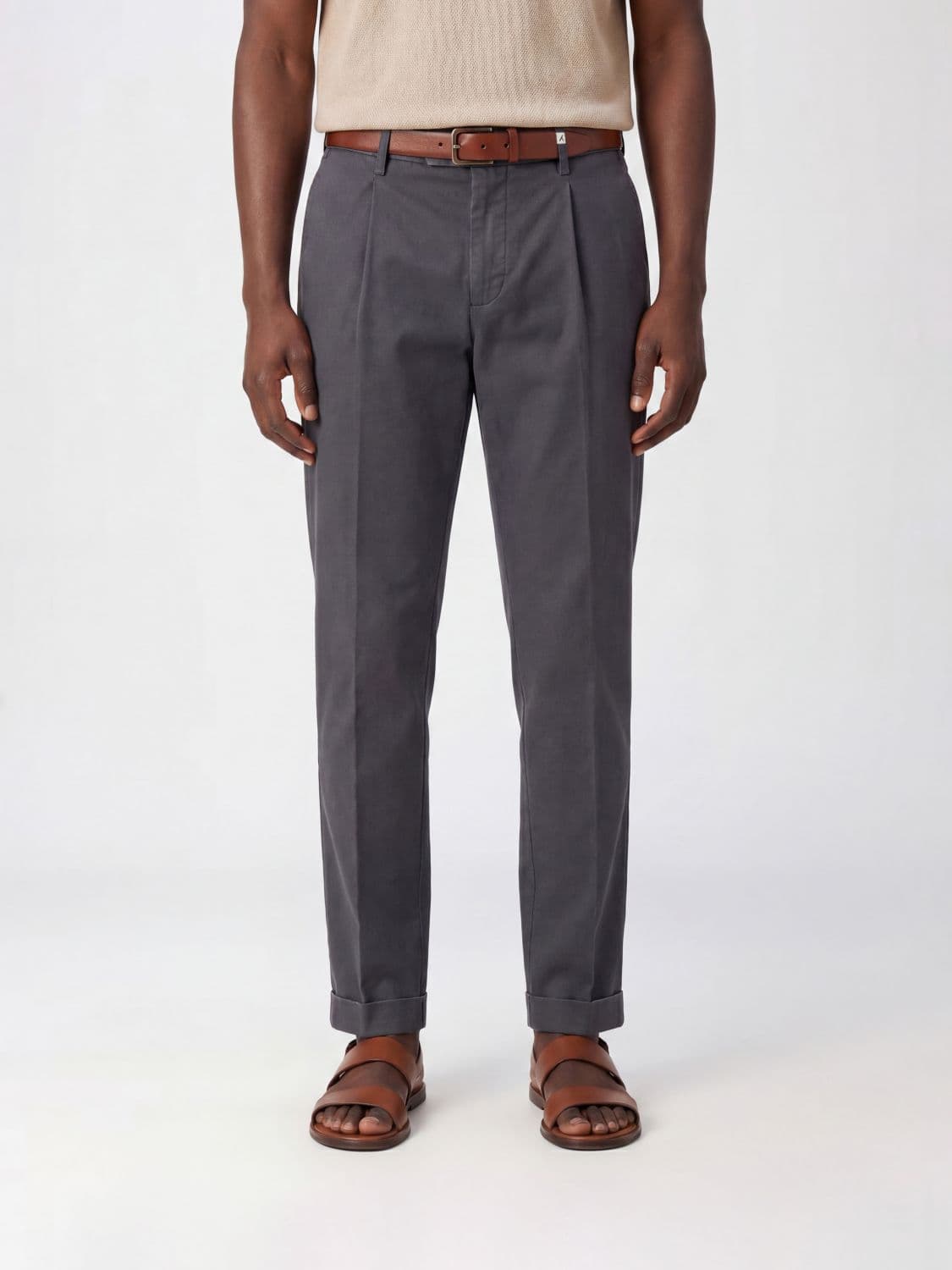 Myths Slim Fit Wool Fresco Trousers · 54