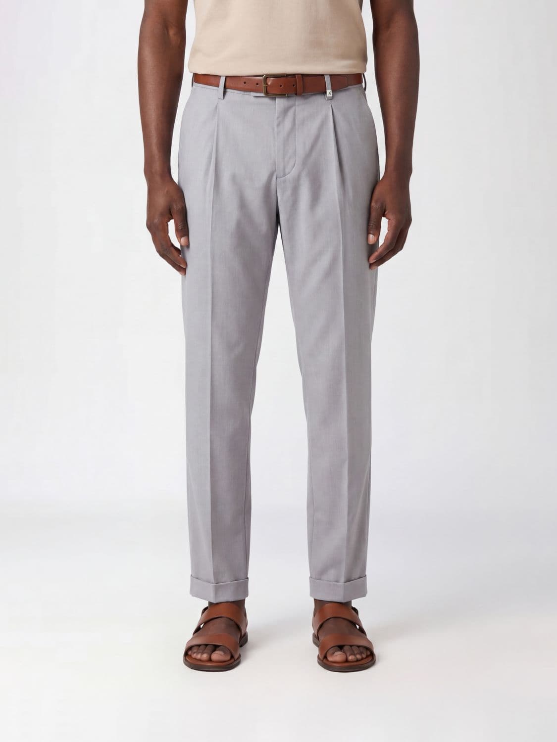 Myths Slim Fit Wool Fresco Trousers