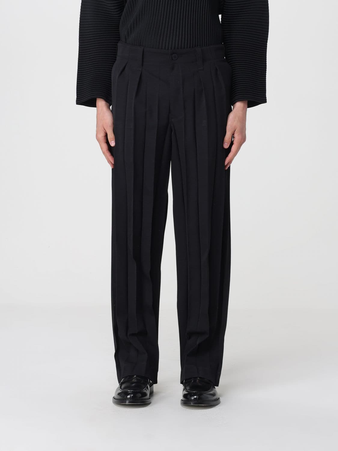 Homme Plisse' Issey Miyake Crepe Tailored Trousers