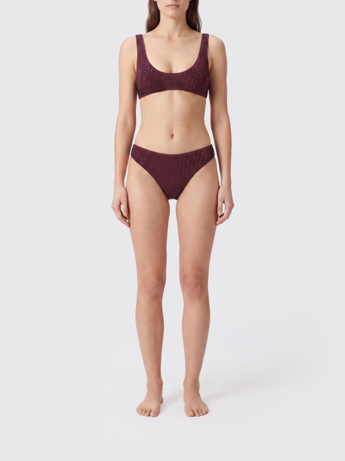 Venuja Polyester Bikini with Rhinestones