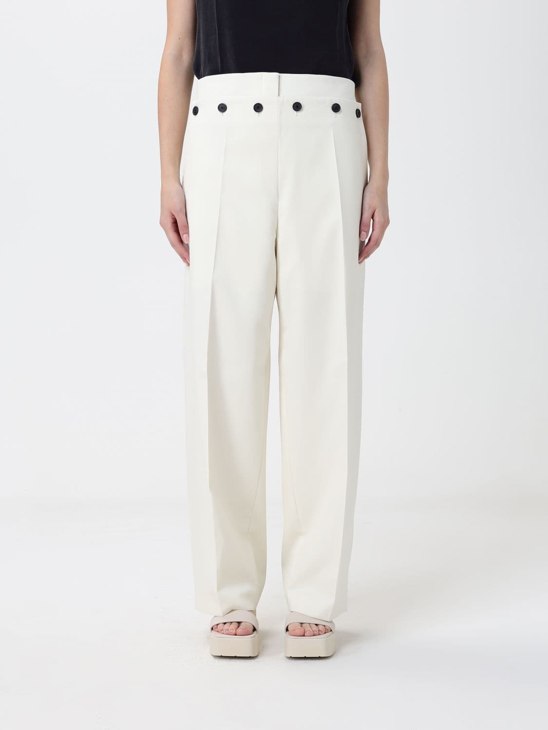 Boss Virgin Wool Palazzo Trousers