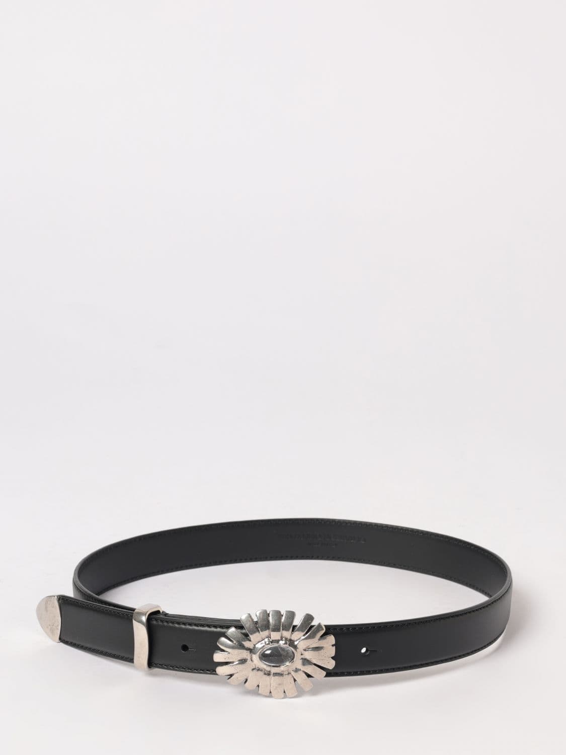 Ermanno Scervino Leather Belt With Worked Buckle · 80