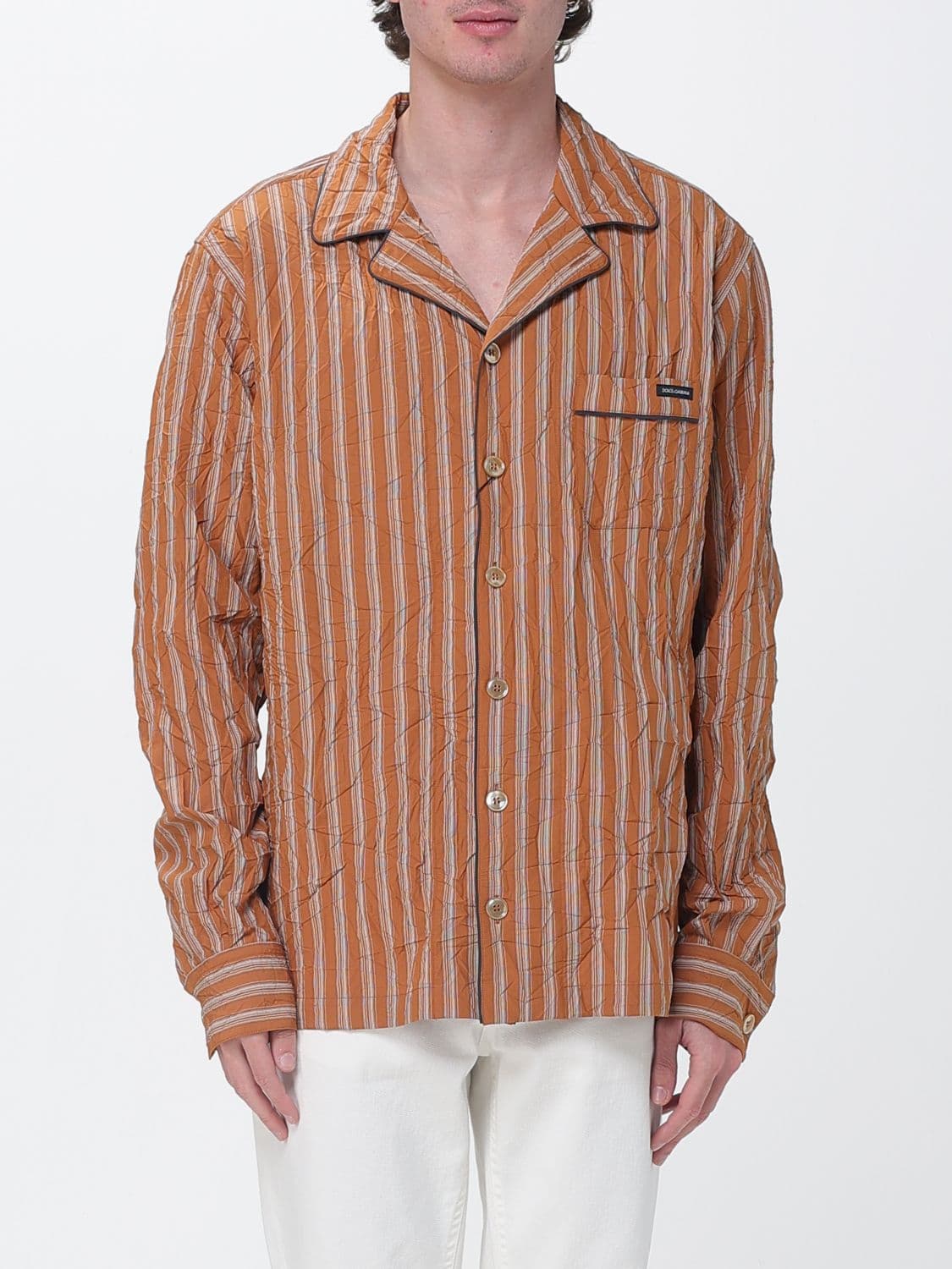 Dolce & Gabbana Striped Silk Blend Shirt
