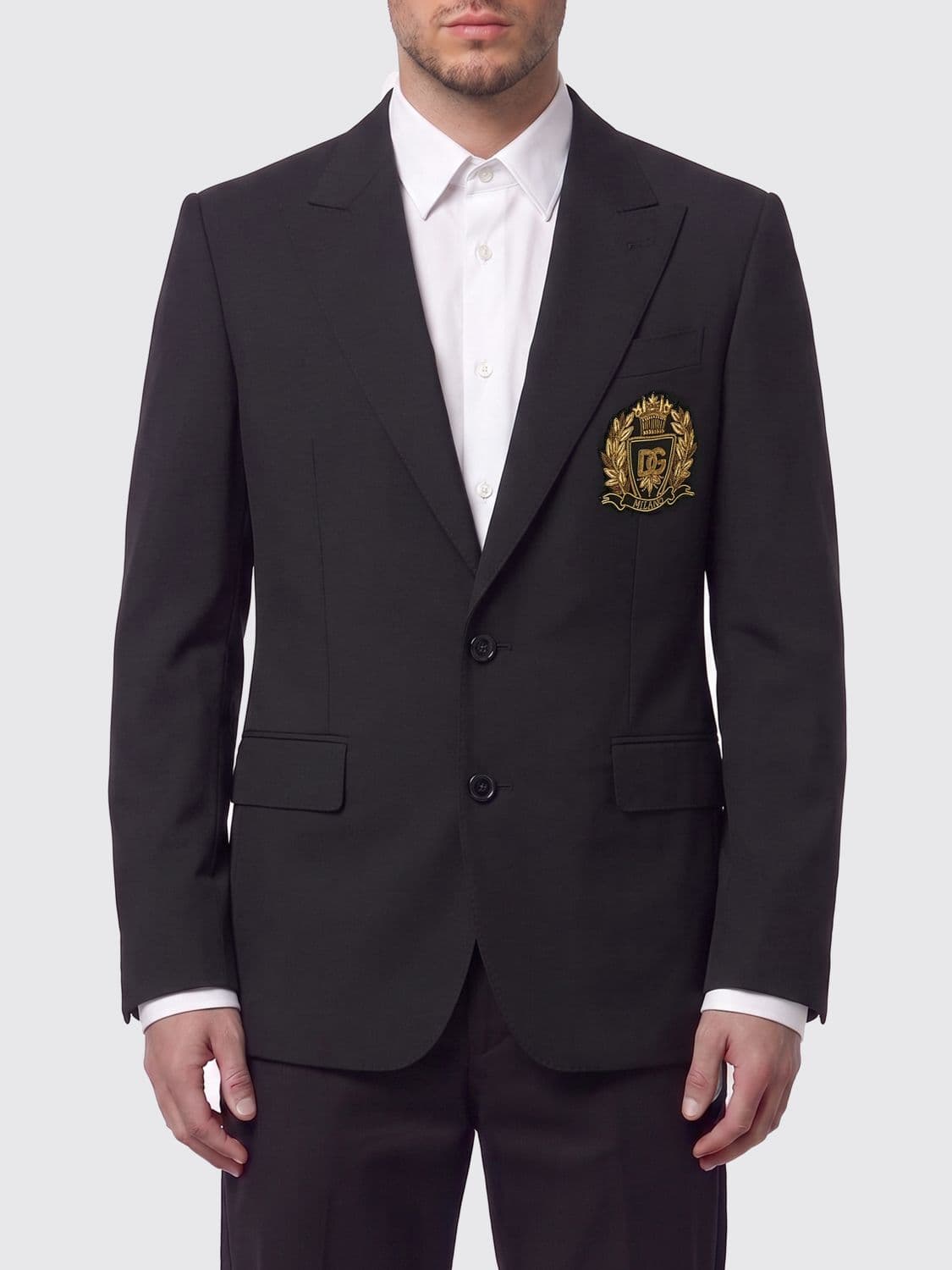 Dolce & Gabbana Single Breasted Virgin Wool Blazer