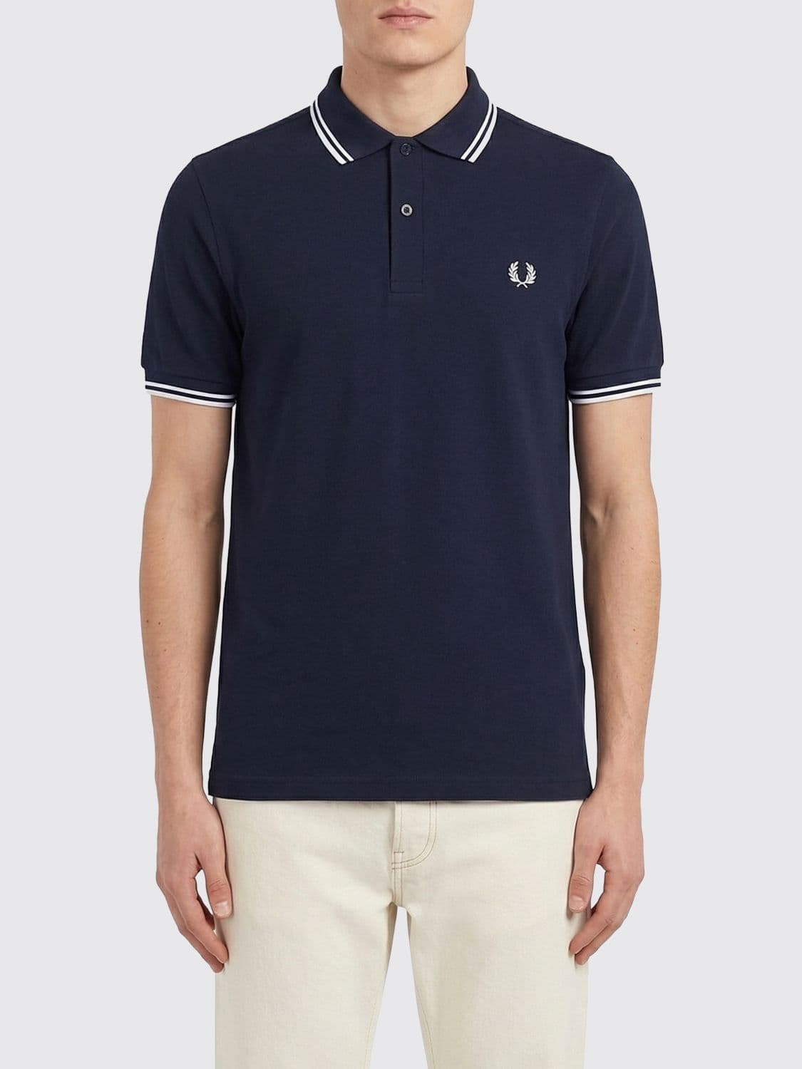Fred Perry Cotton Polo Shirt with Logo