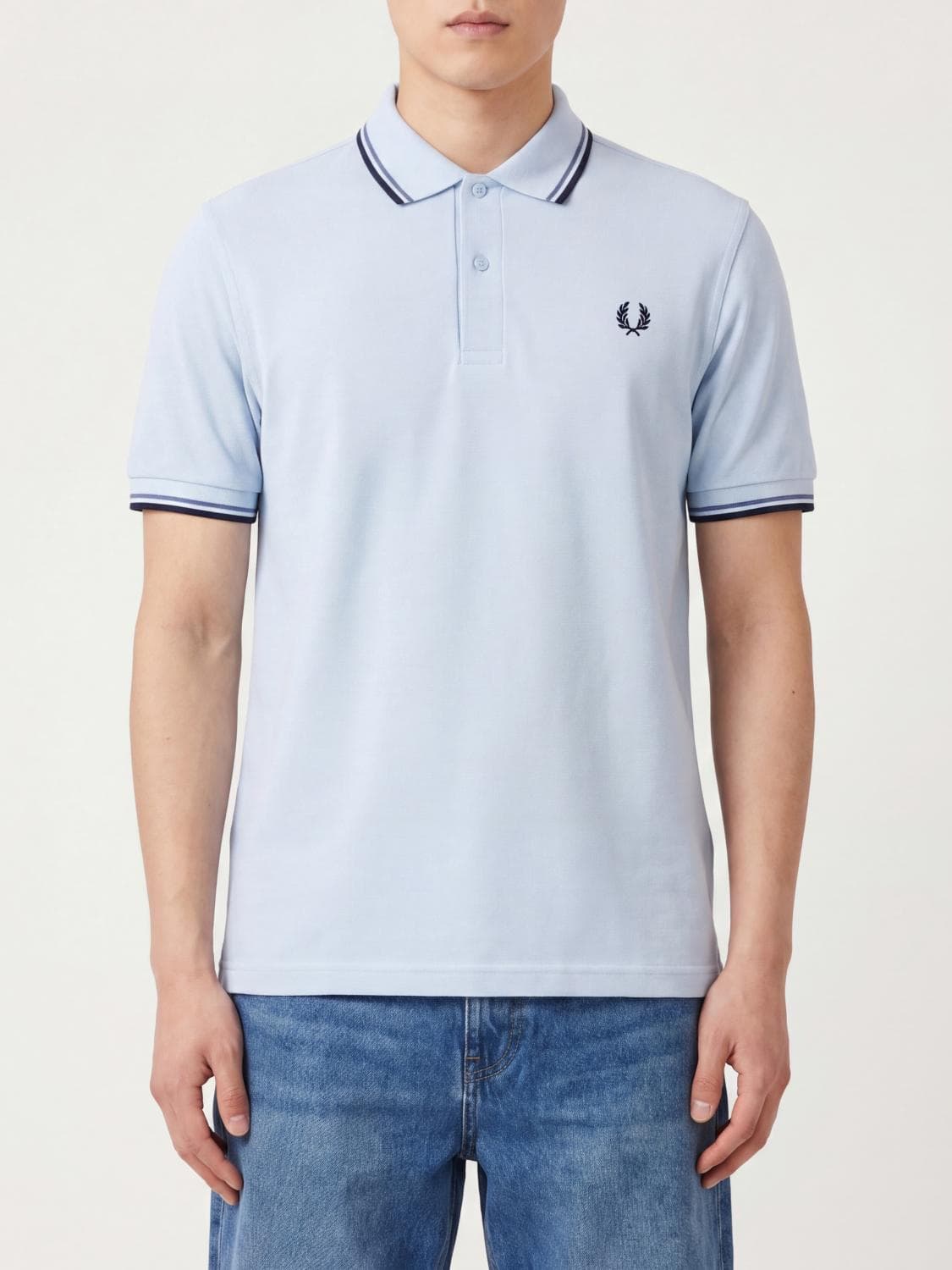 Fred Perry Cotton Polo Shirt with Logo