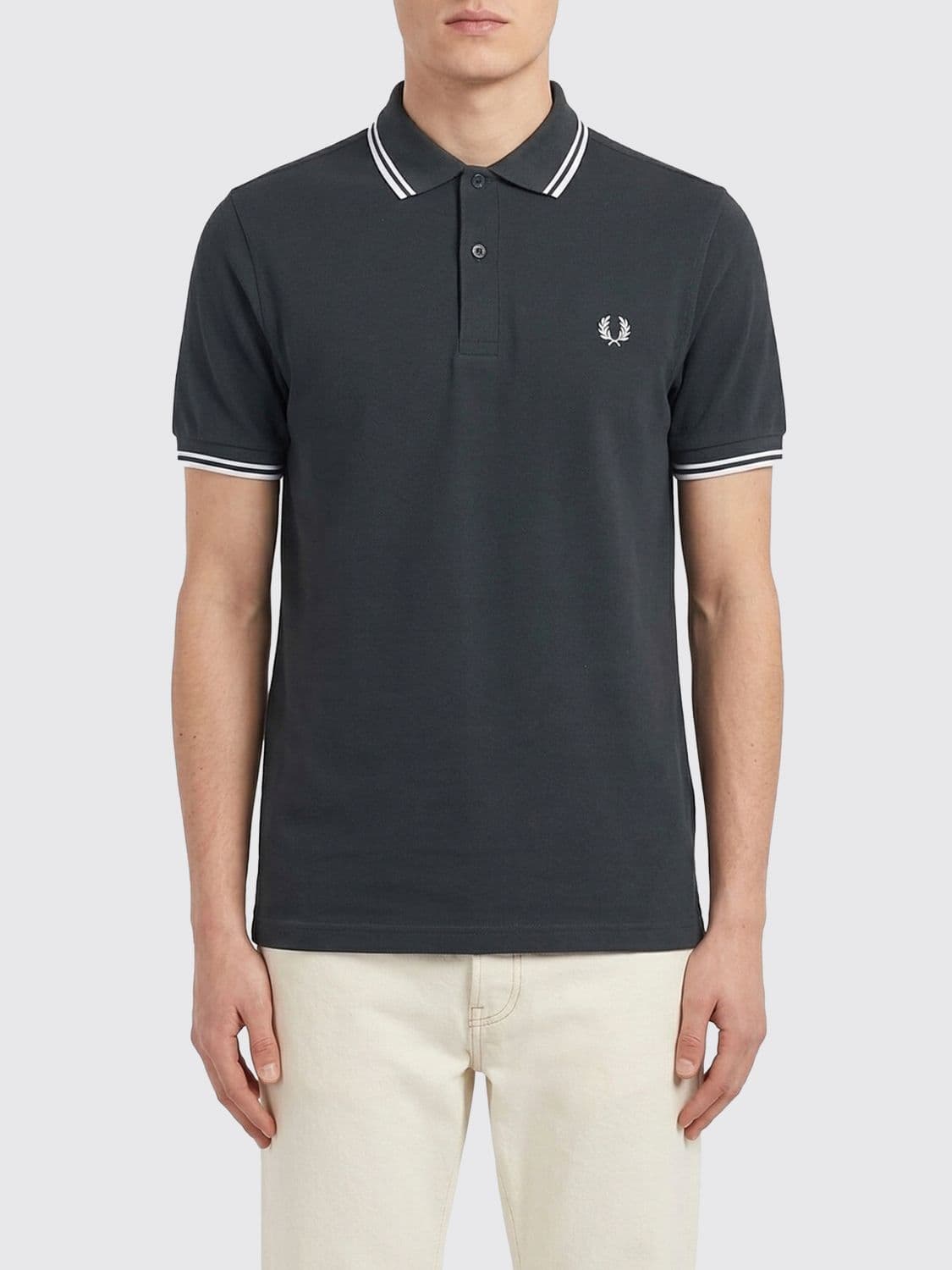 Fred Perry Cotton Polo Shirt with Logo