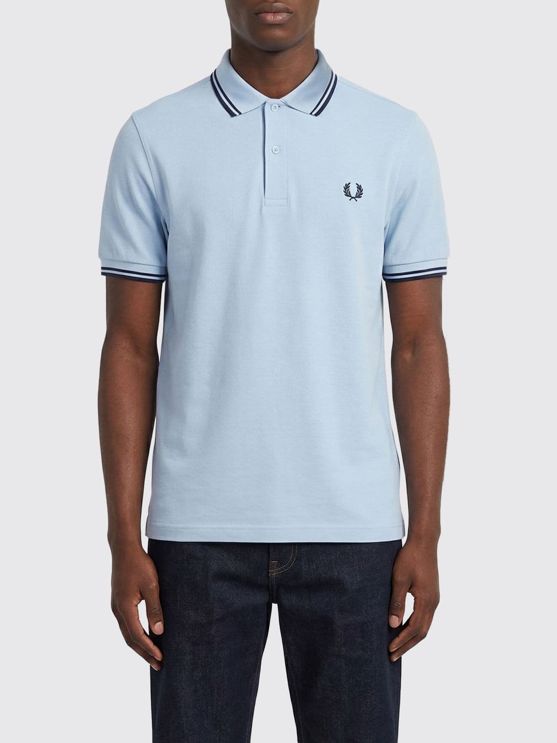 Fred Perry Cotton Polo Shirt with Logo