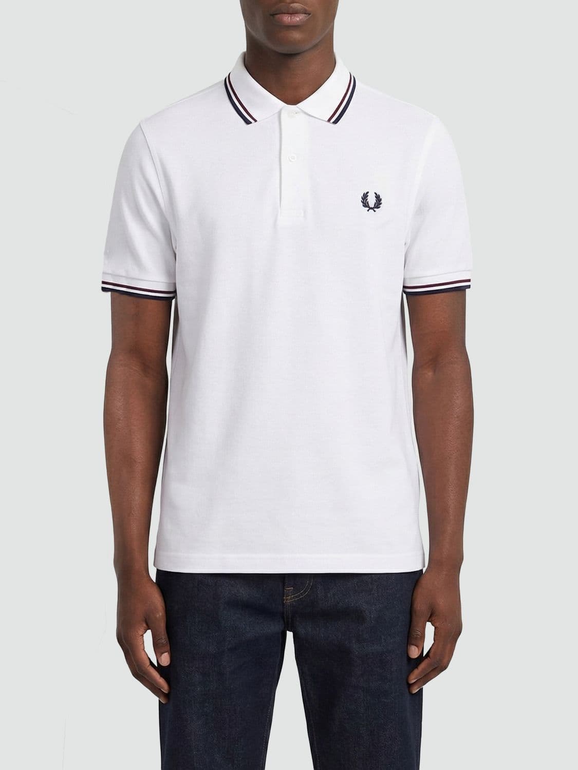 Fred Perry Cotton Polo Shirt with Logo
