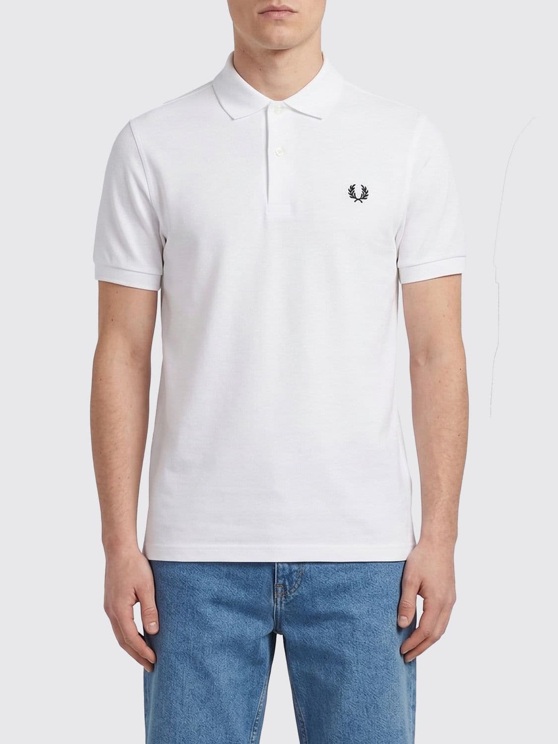 Fred Perry Cotton Polo Shirt with Logo