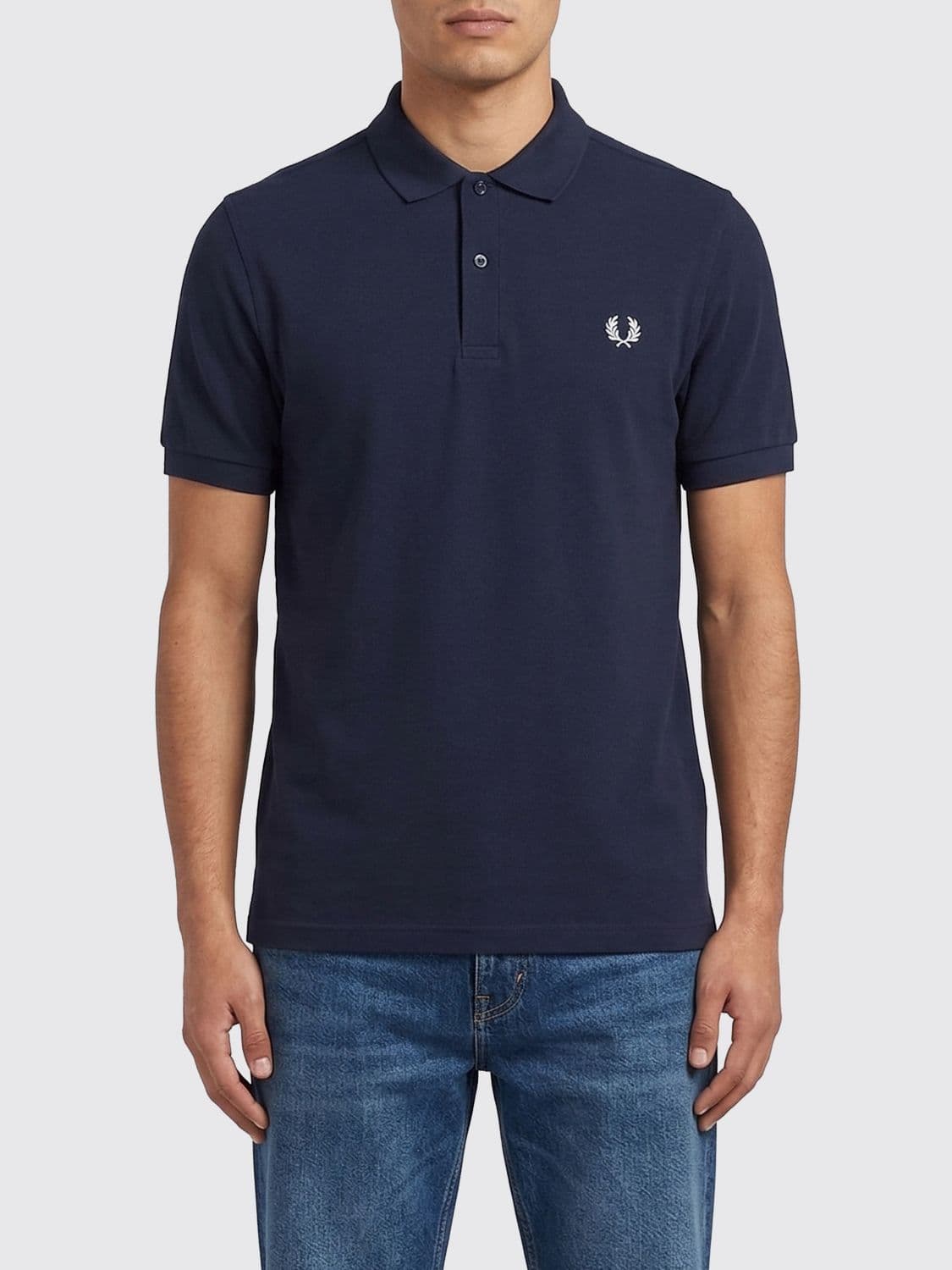 Fred Perry Cotton Polo Shirt with Logo