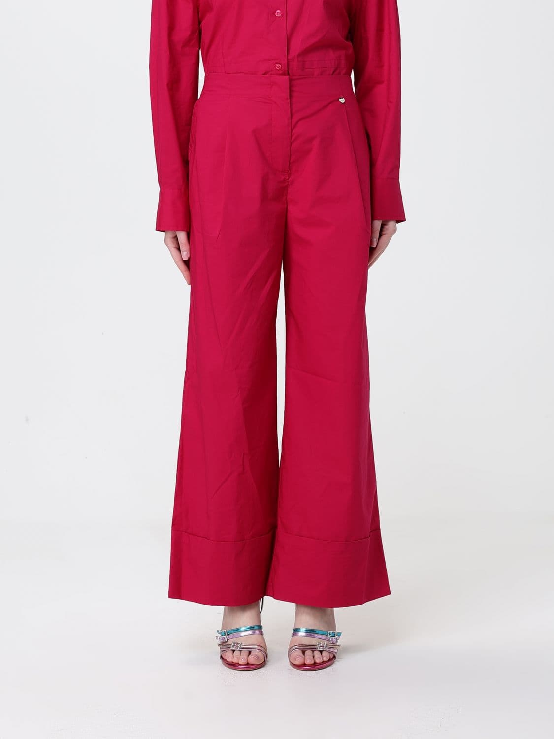 Liu Jo Cotton Palazzo Trousers
