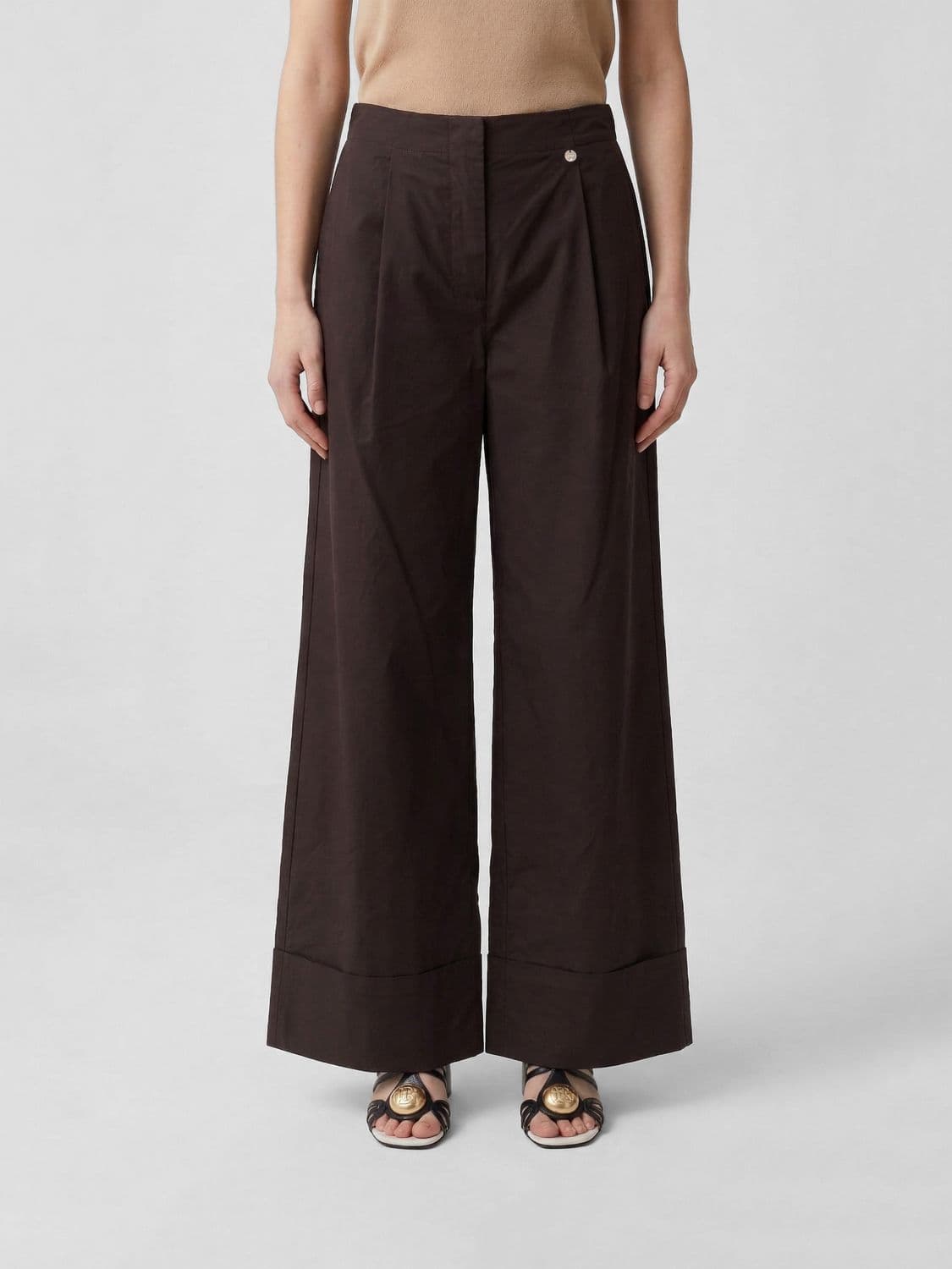 Liu Jo Cotton Palazzo Trousers