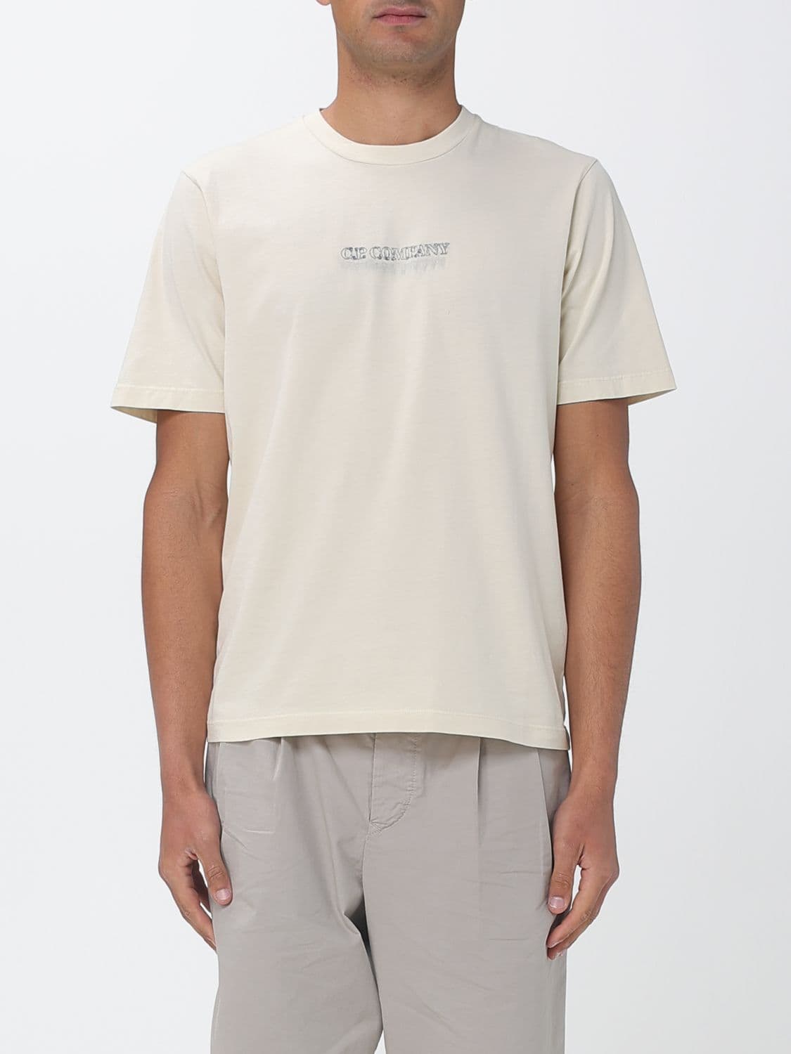 C.p. Company C. P. COMPANY Cotton T-Shirt with Logo Print