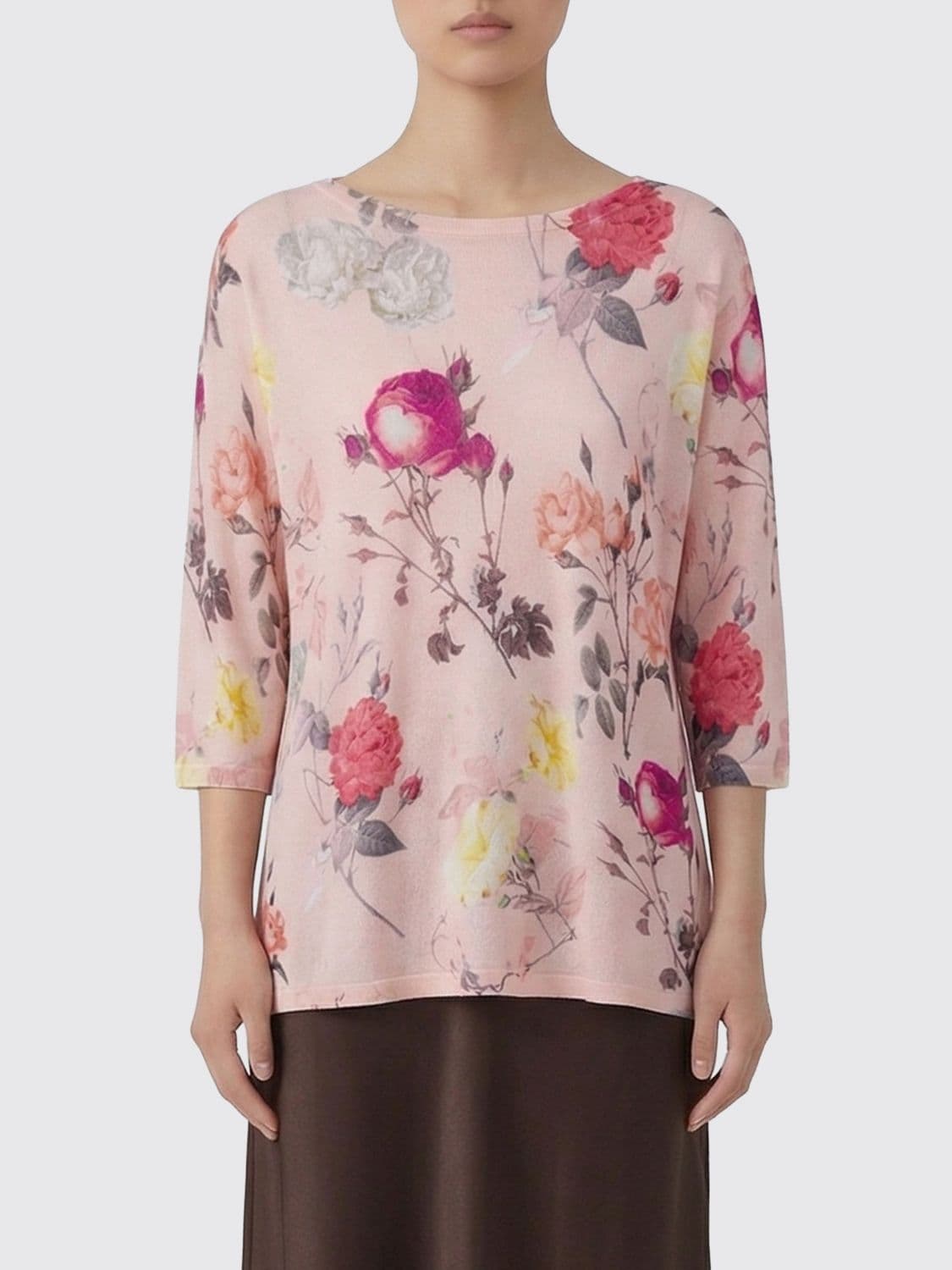 In Bed With You Floral Linen and Viscose Sweater