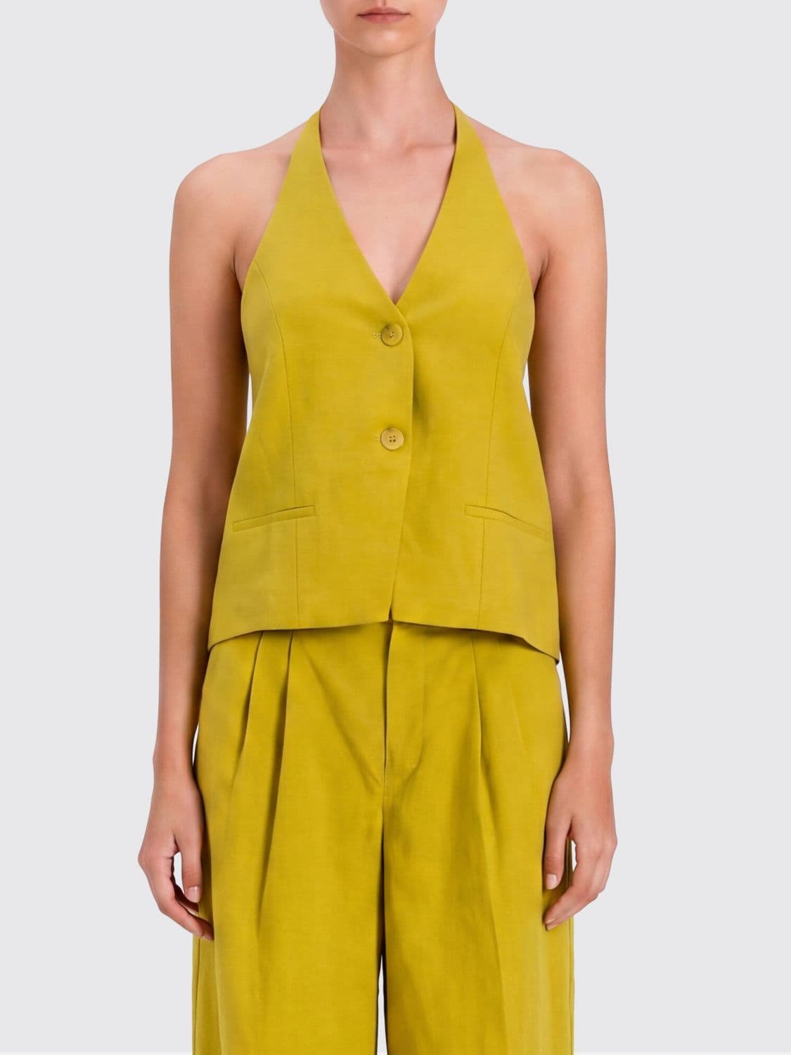 Twinset Linen Blend Vest