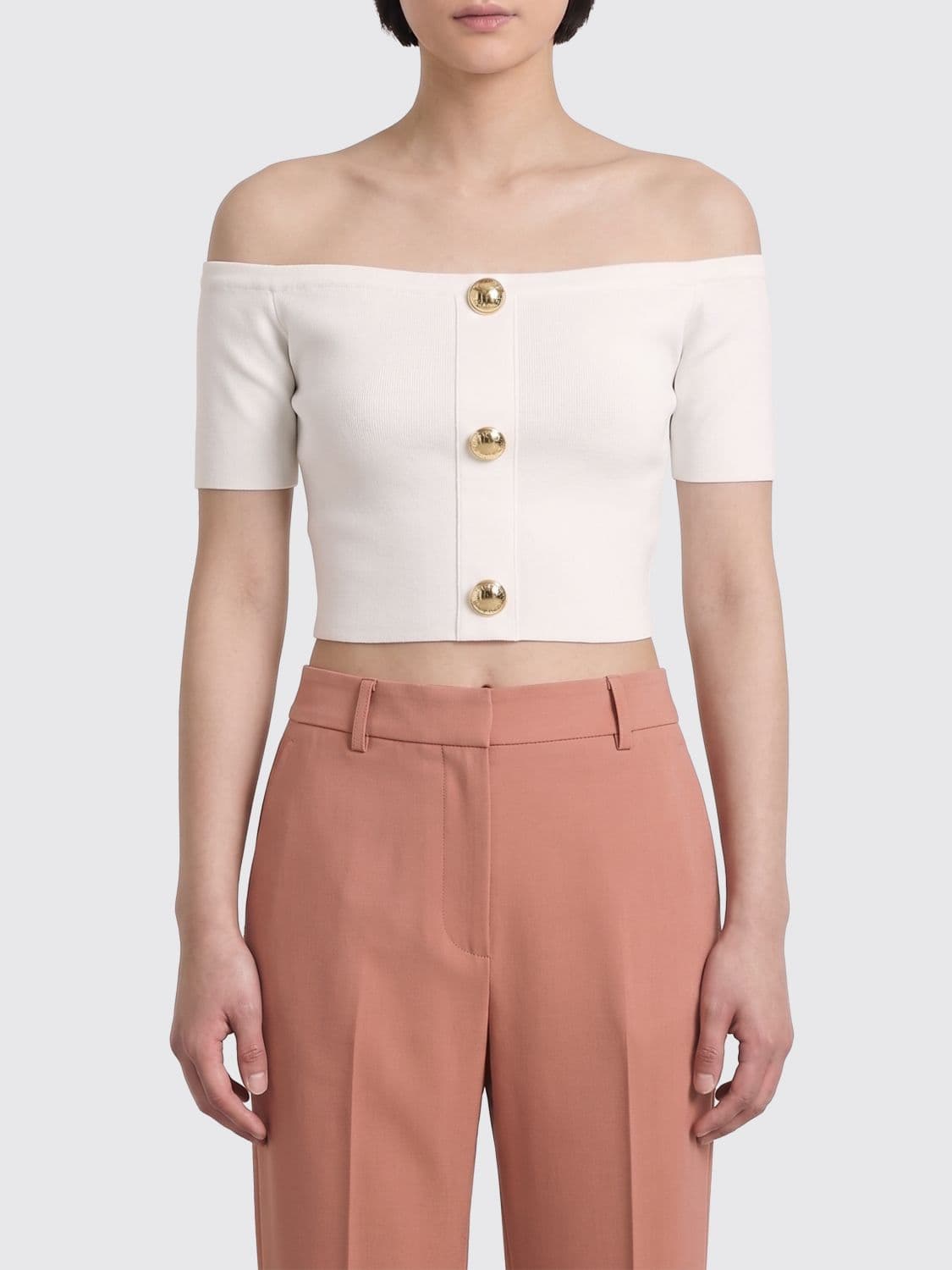 Elisabetta Franchi Viscose Blend Cropped Top