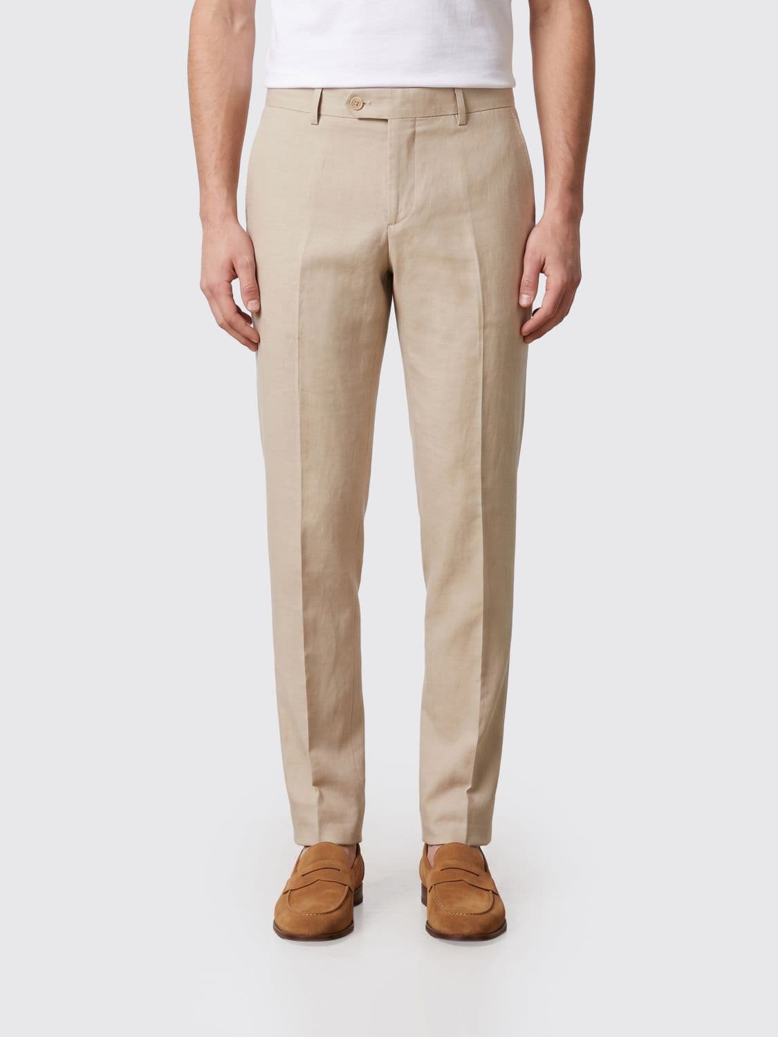 Hugo Tailored Trousers in Linen Blend
