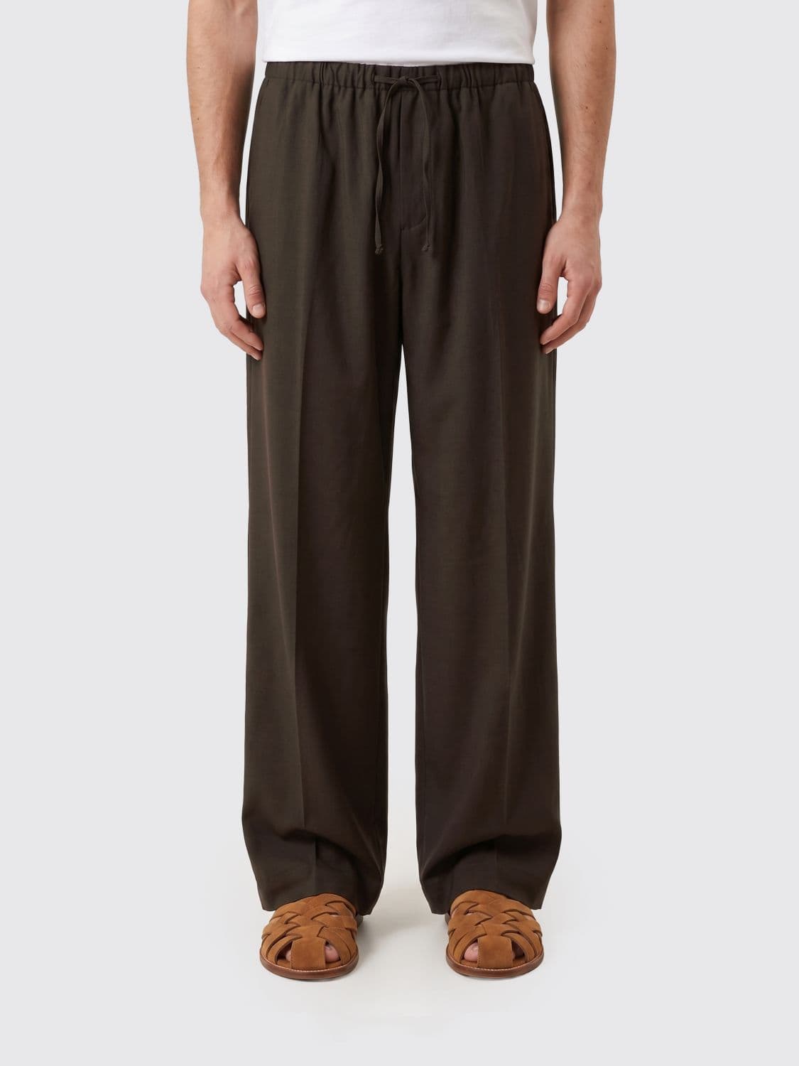 Hugo Wide Leg Trousers in Virgin Wool