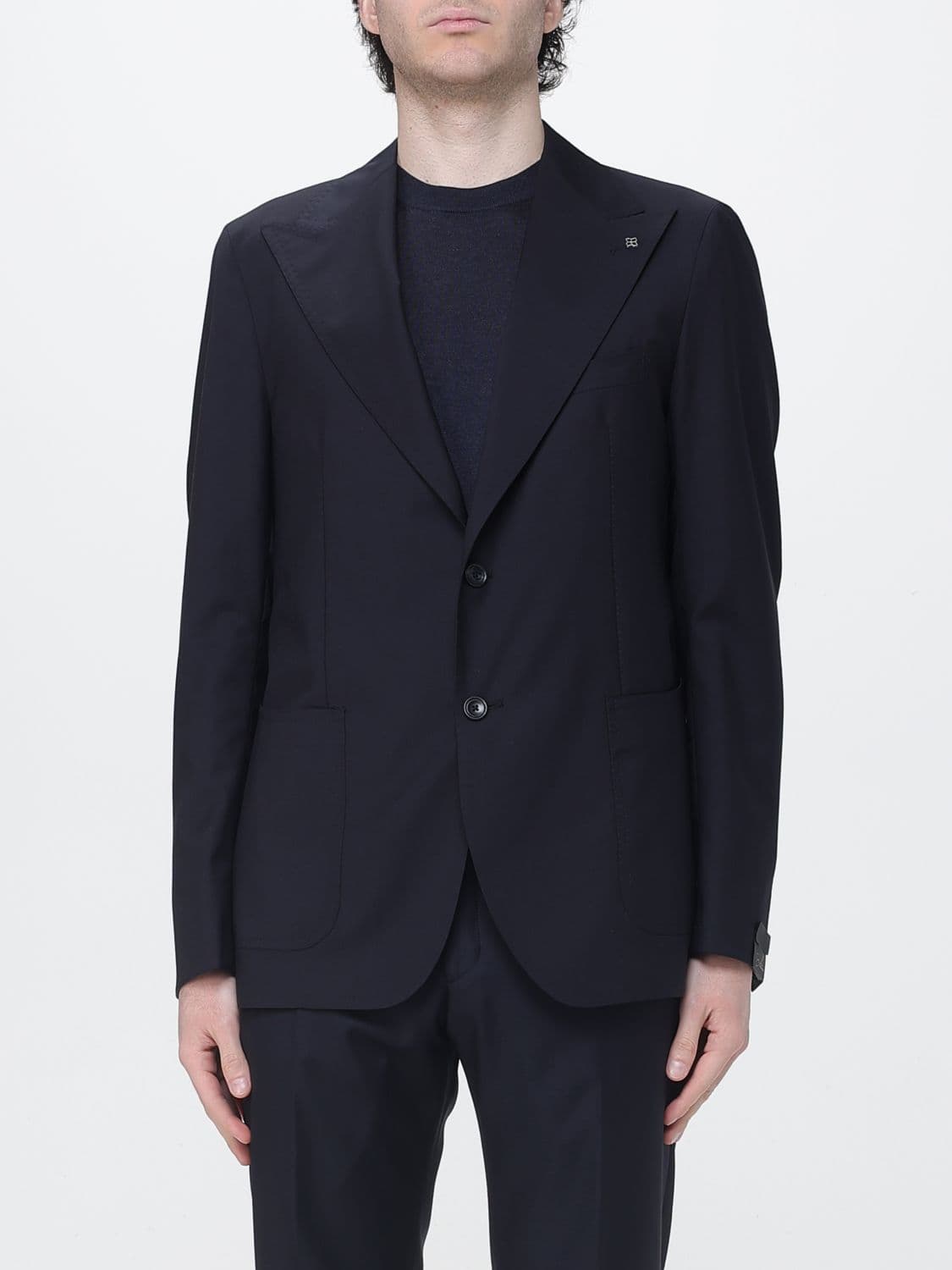 Tagliatore Single-Breasted Virgin Wool Blazer