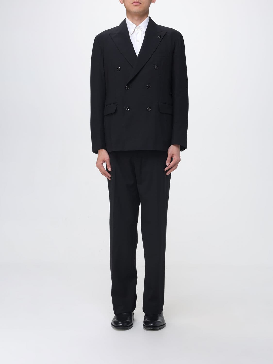 Tagliatore Double-Breasted Virgin Wool Blend Suit · 50