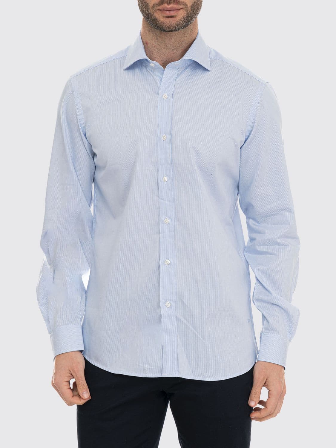 Fay White Cotton Casual Shirt