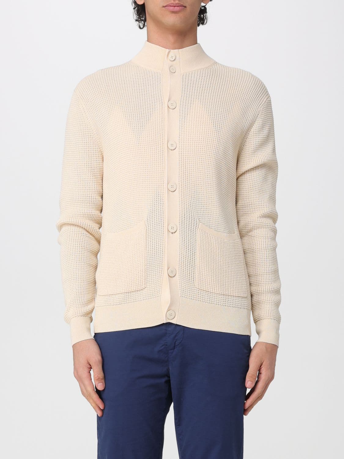 Ballantyne Cotton Button-Up Cardigan