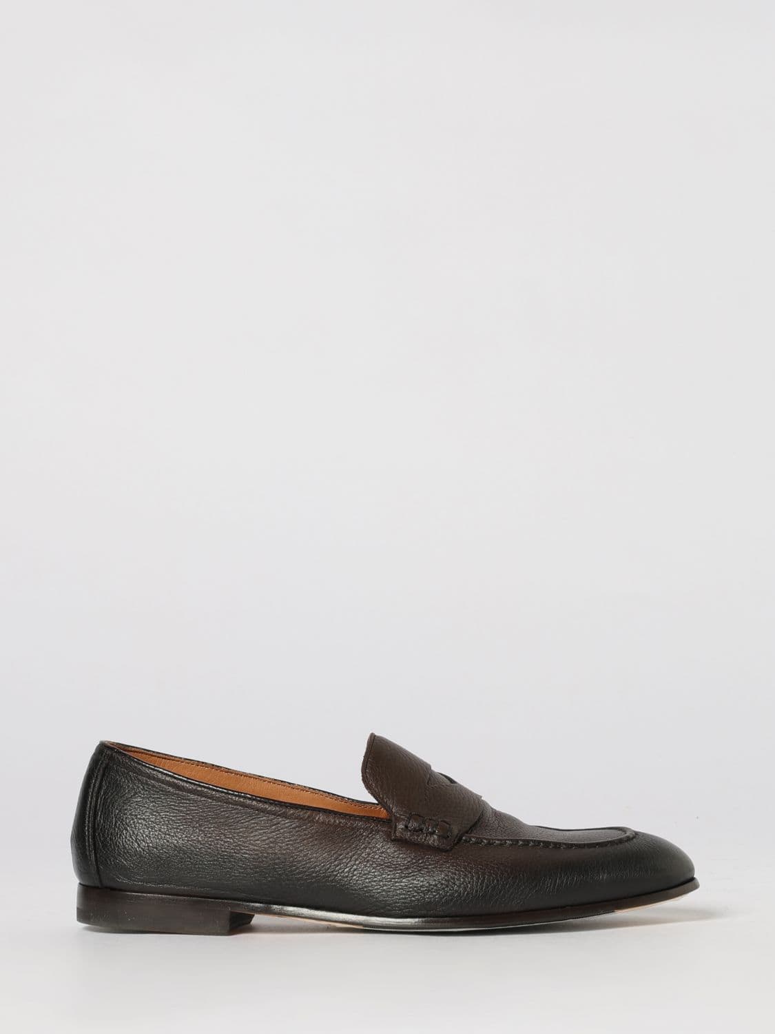 Doucal's Grained Leather Loafers