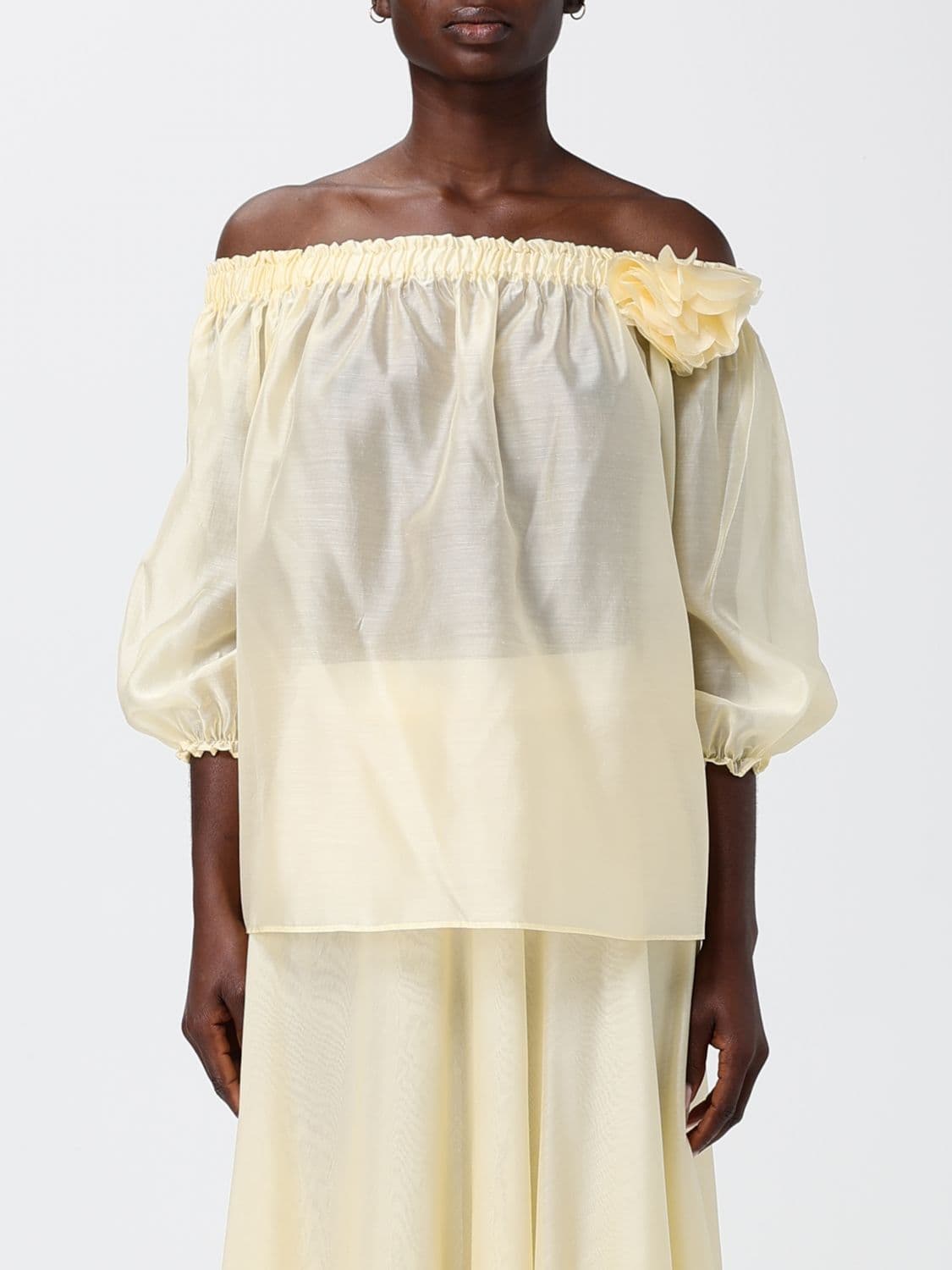 Hanita Crepe Blouse · S