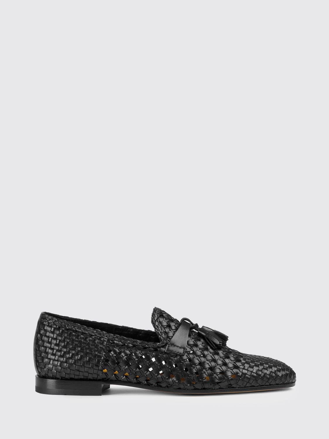 Doucal's Woven Leather Loafers
