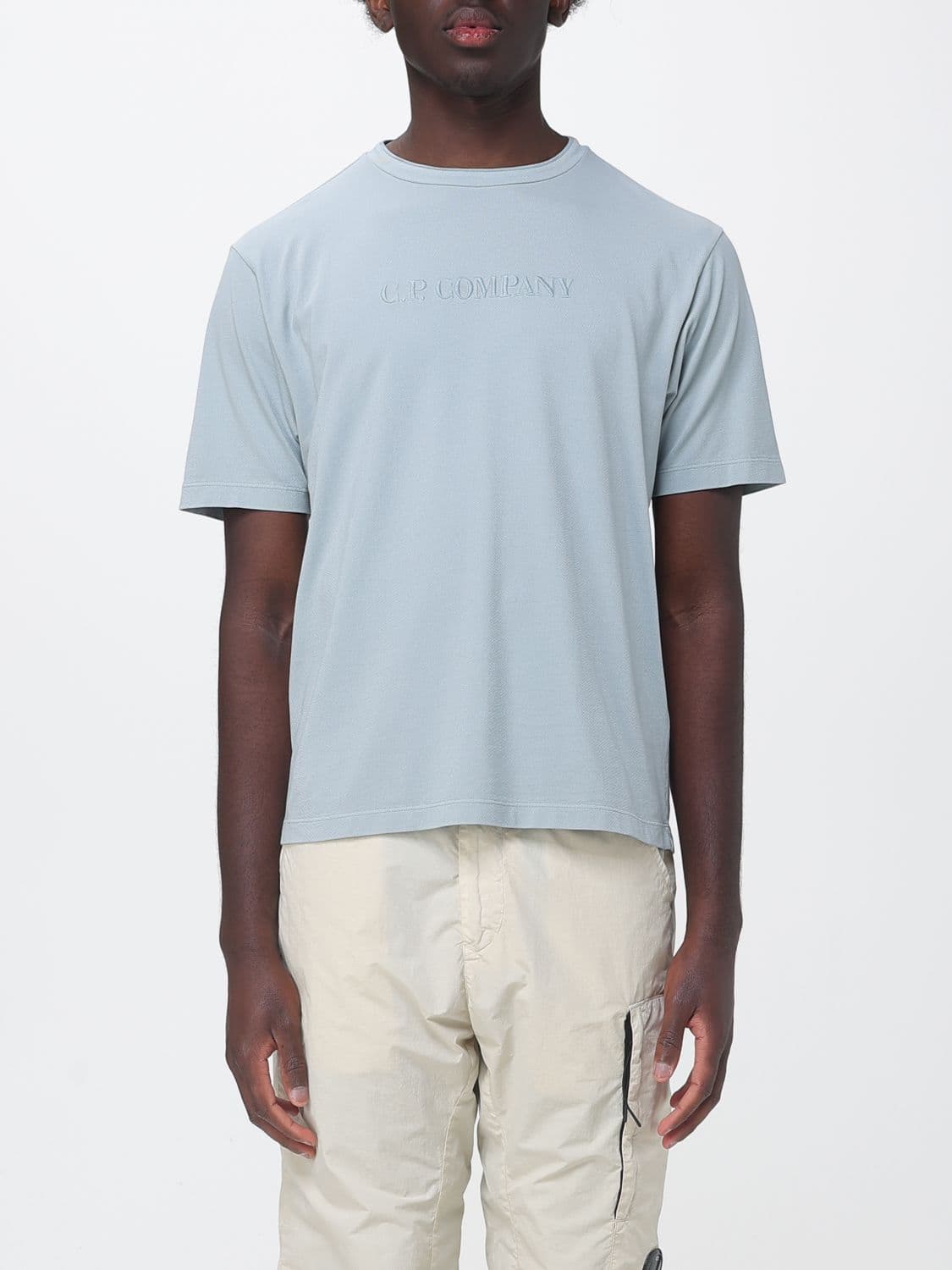 C.p. Company C. P. COMPANY Cotton T-Shirt with Tonal Logo