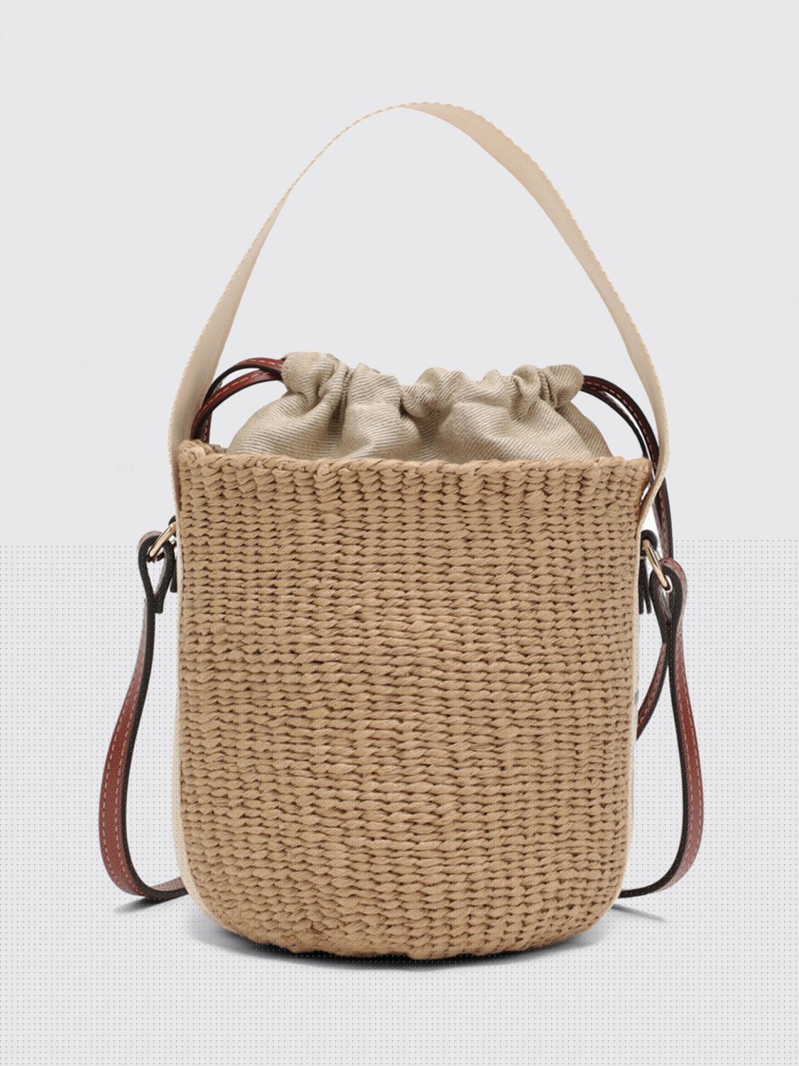 Chloé Woody Raffia Bucket Bag · OS