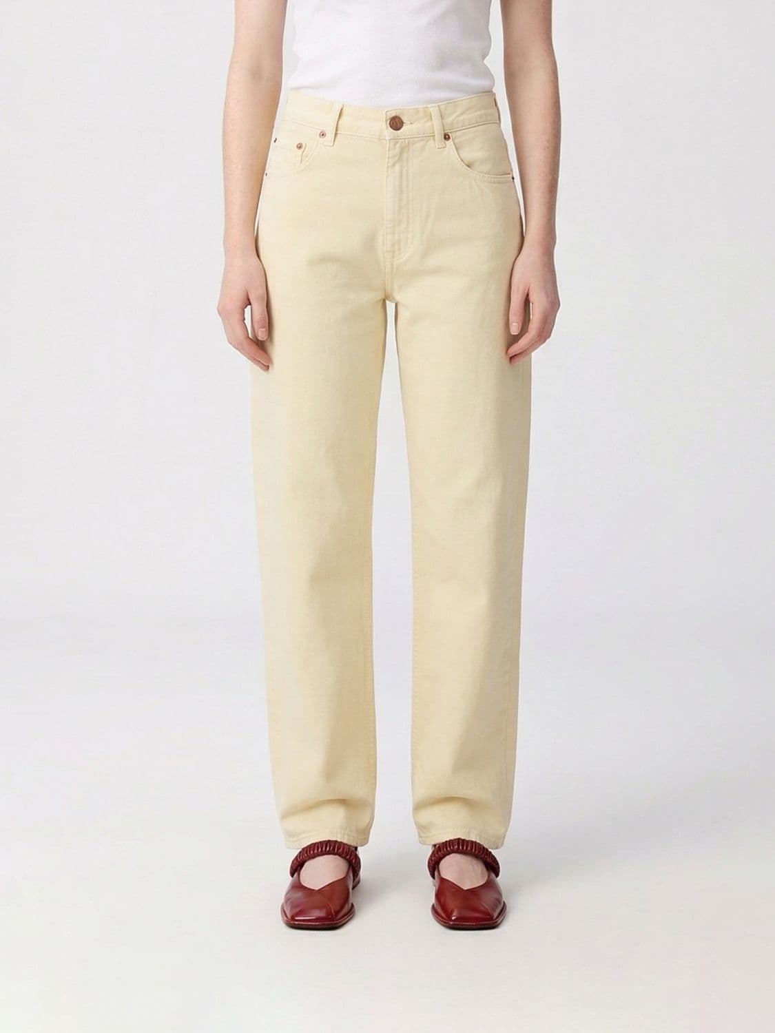 Haikure Straight Cotton Denim Jeans
