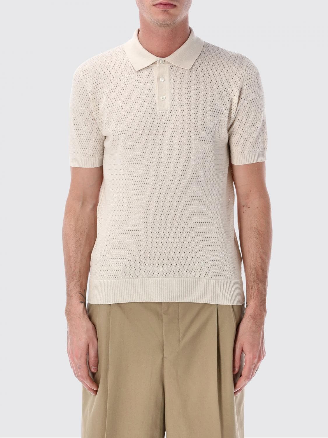 Roberto Collina Knitted Cotton Polo Shirt