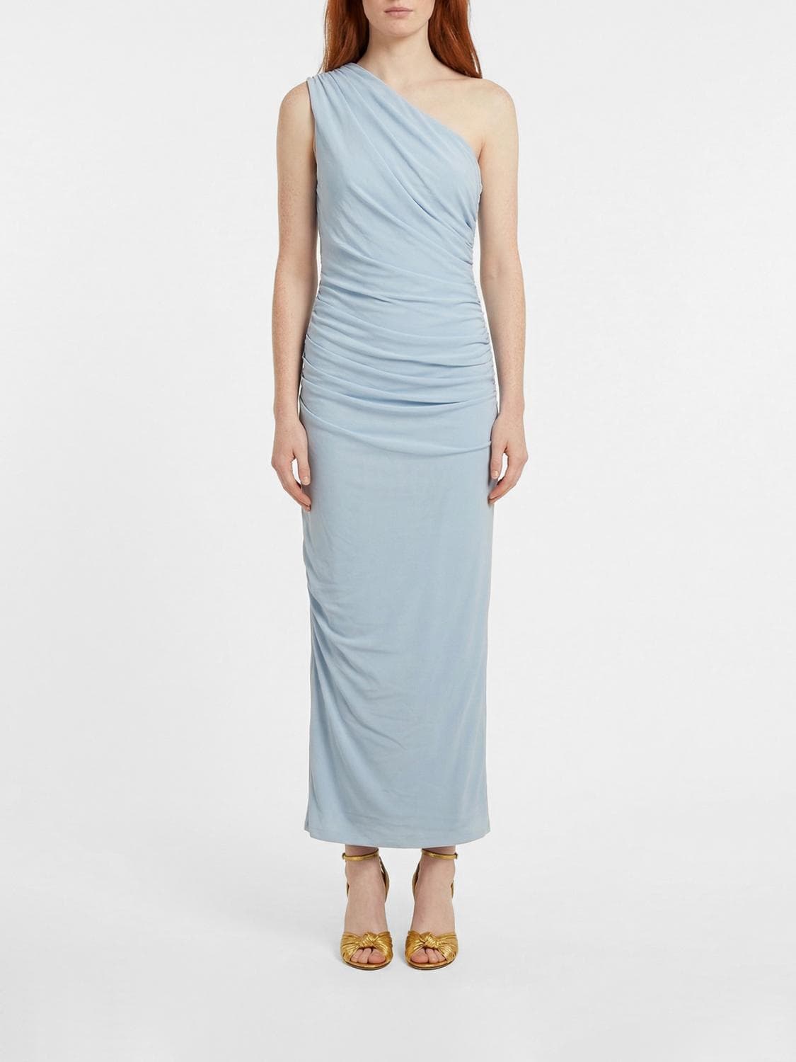 Rotate One-Shoulder Recycled Jersey Dress