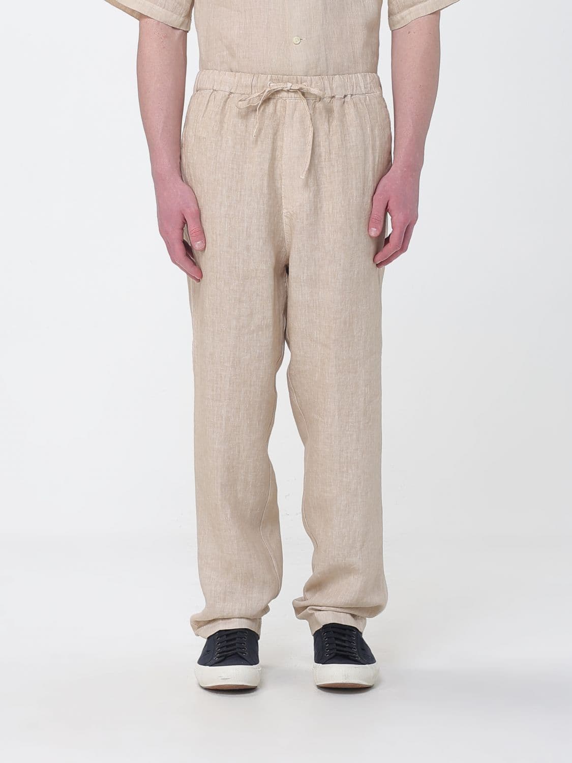 120% Lino Linen Drawstring Trousers