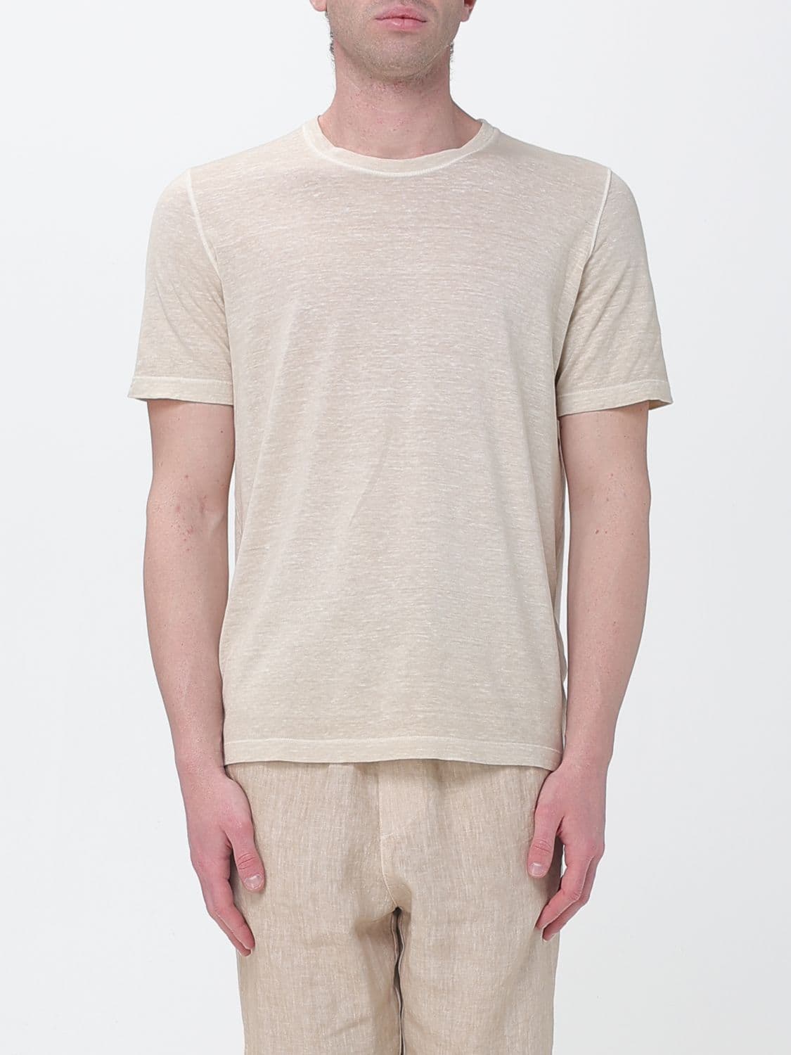 120% Lino Crew Neck T-Shirt · S
