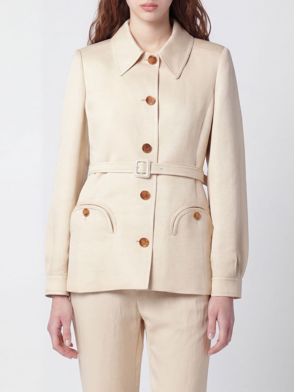 Blazé Milano Single-Breasted Viscose Blazer