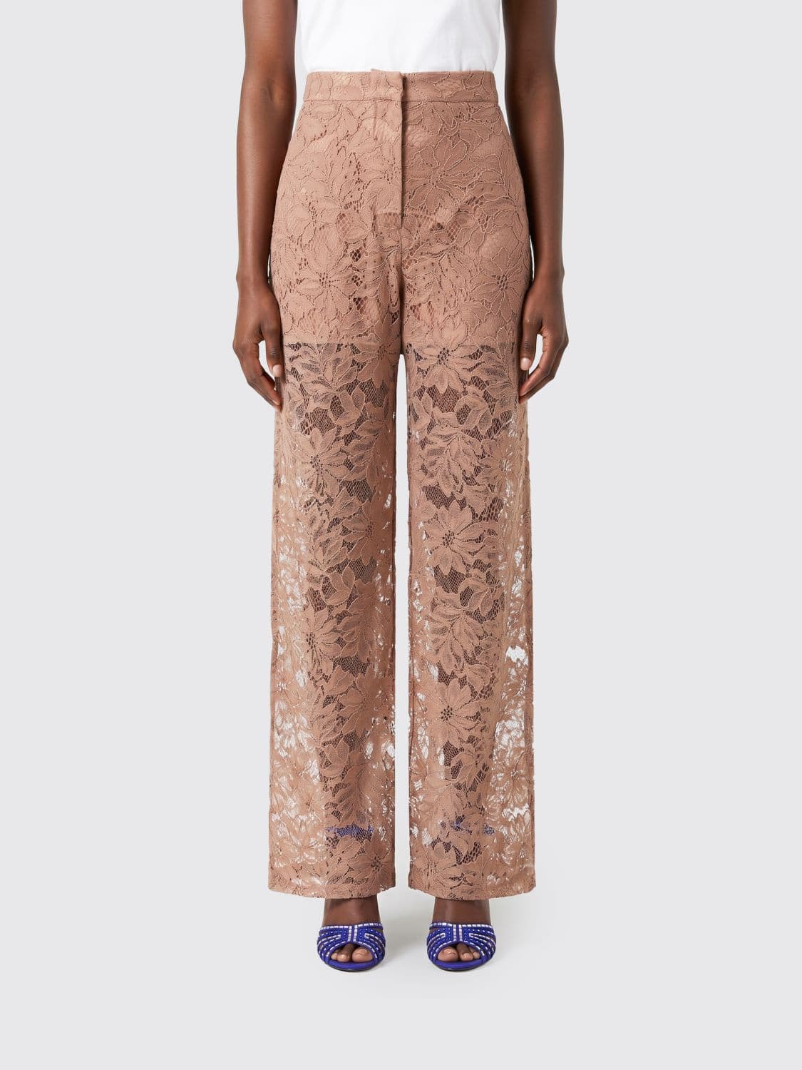 Sportmax Lace Palazzo Trousers
