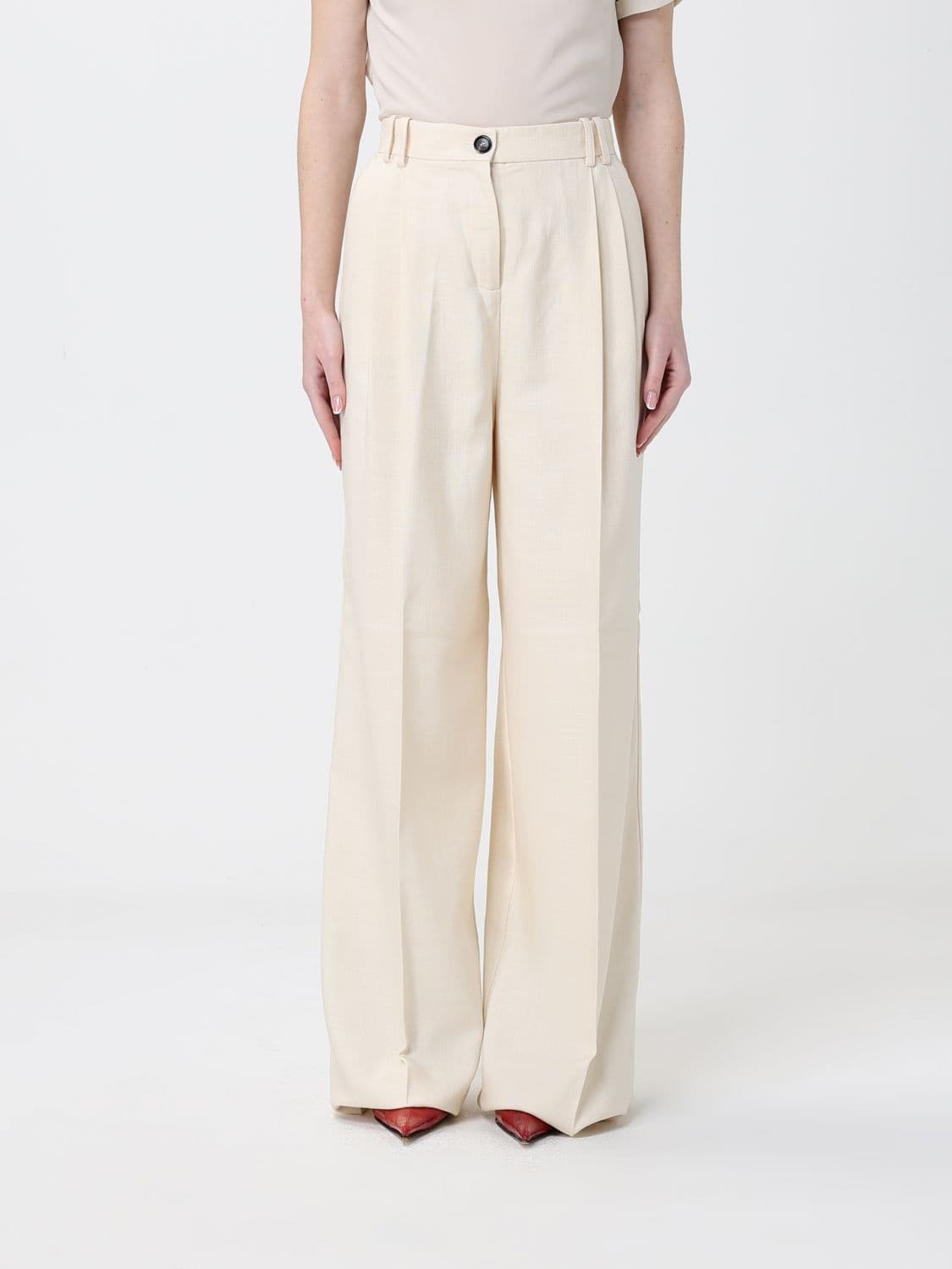 Pinko Crêpe Palazzo Trousers